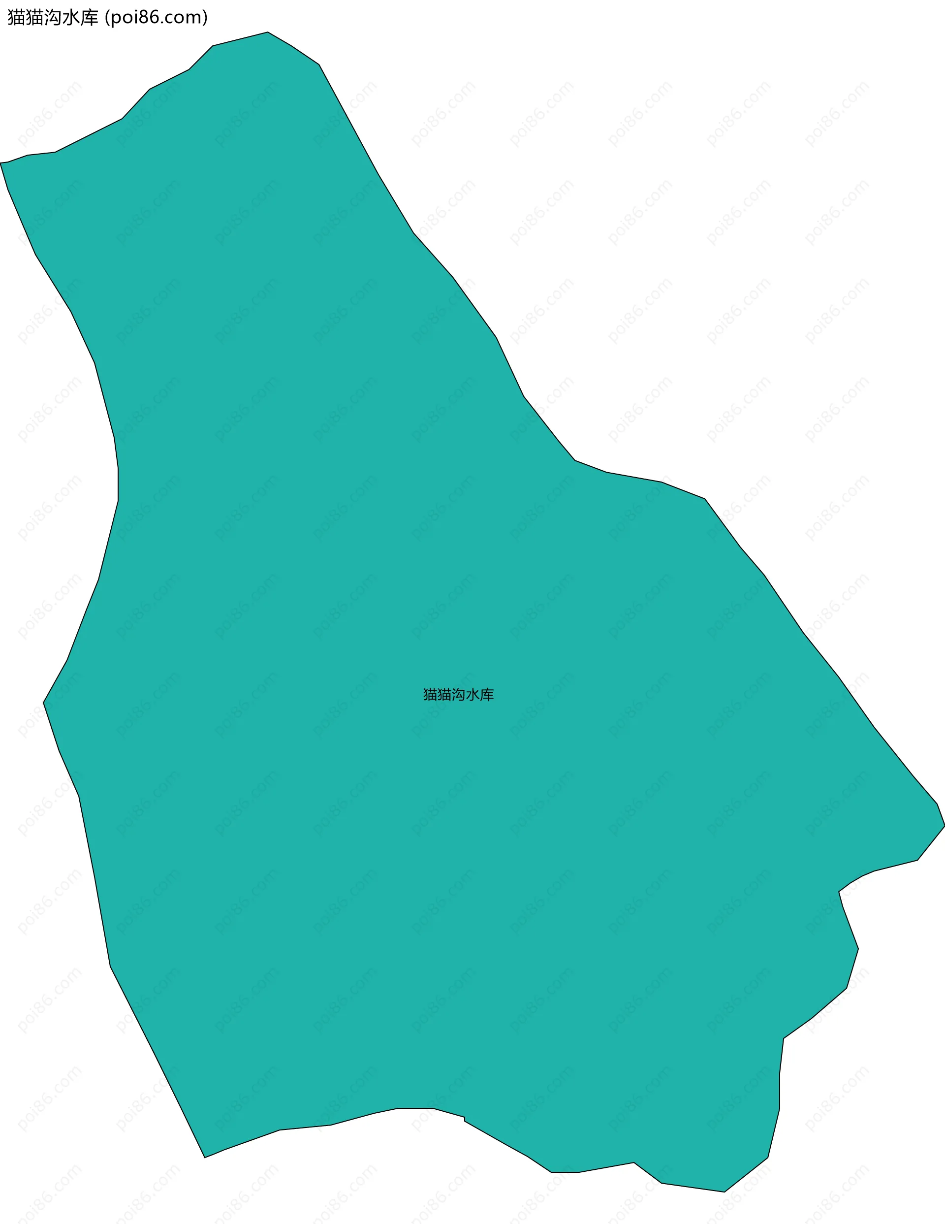猫猫沟水库边界地图