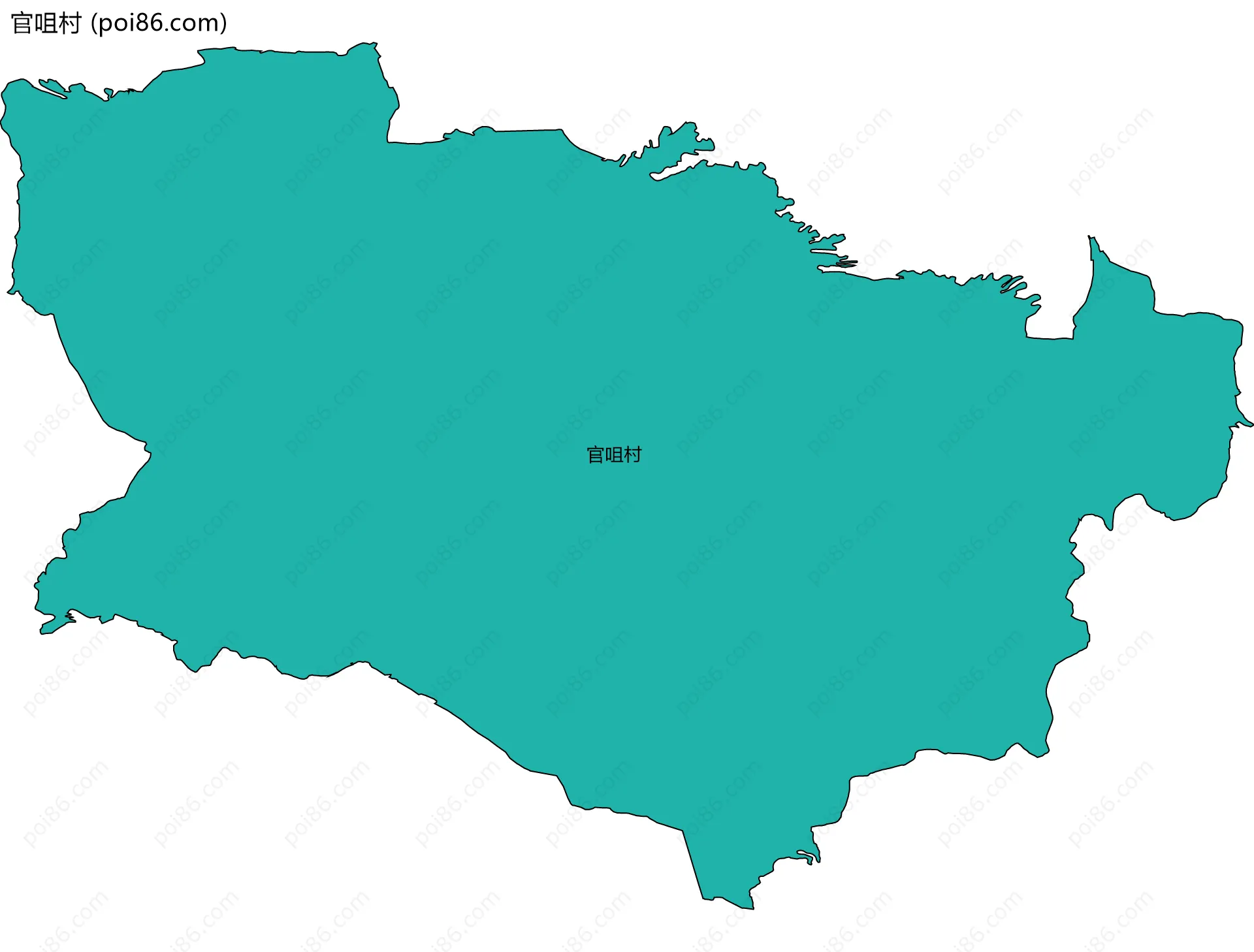 官咀村边界地图