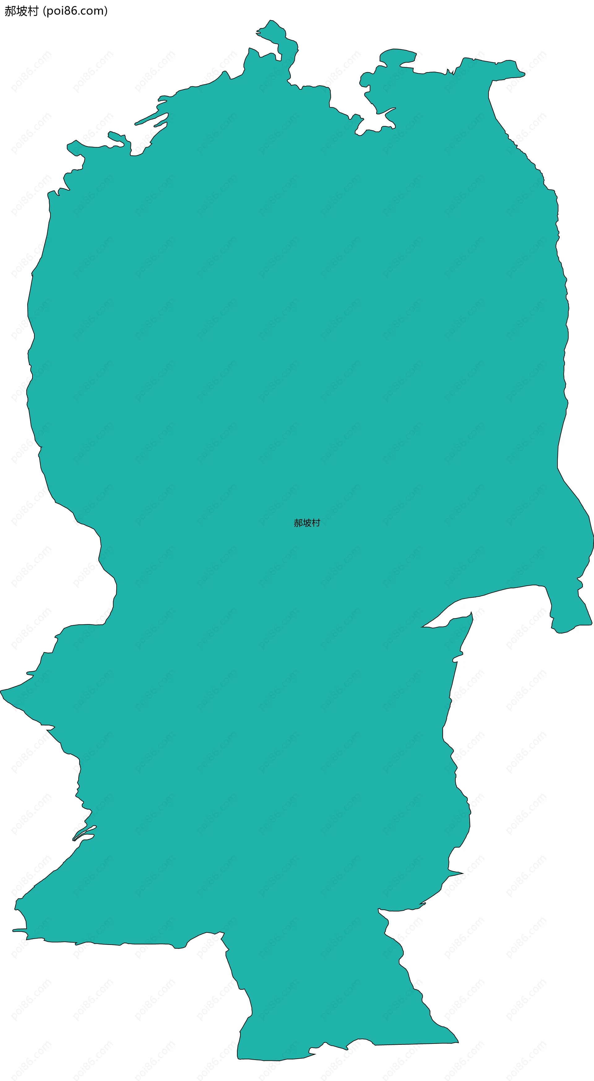 郝坡村边界地图