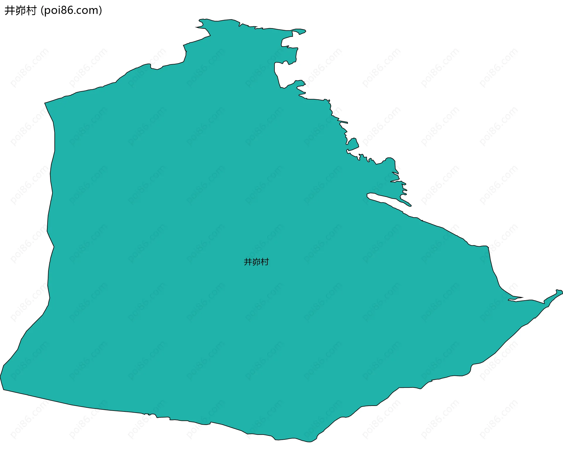 井峁村边界地图