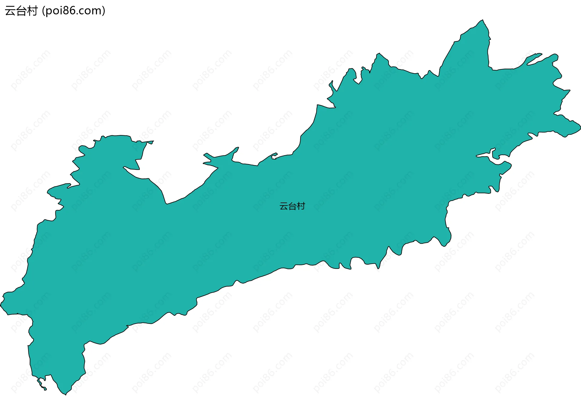 云台村边界地图