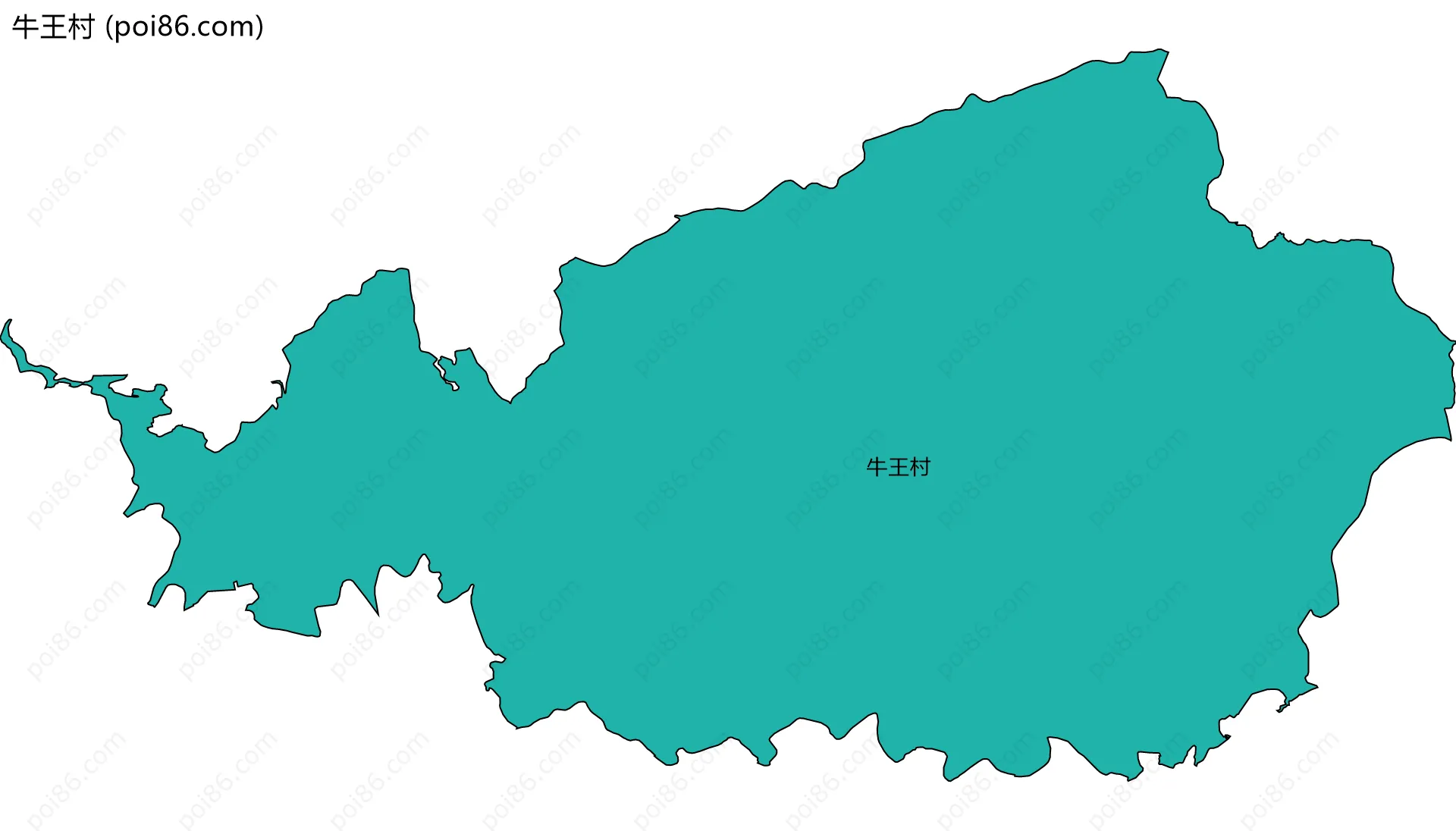 牛王村边界地图