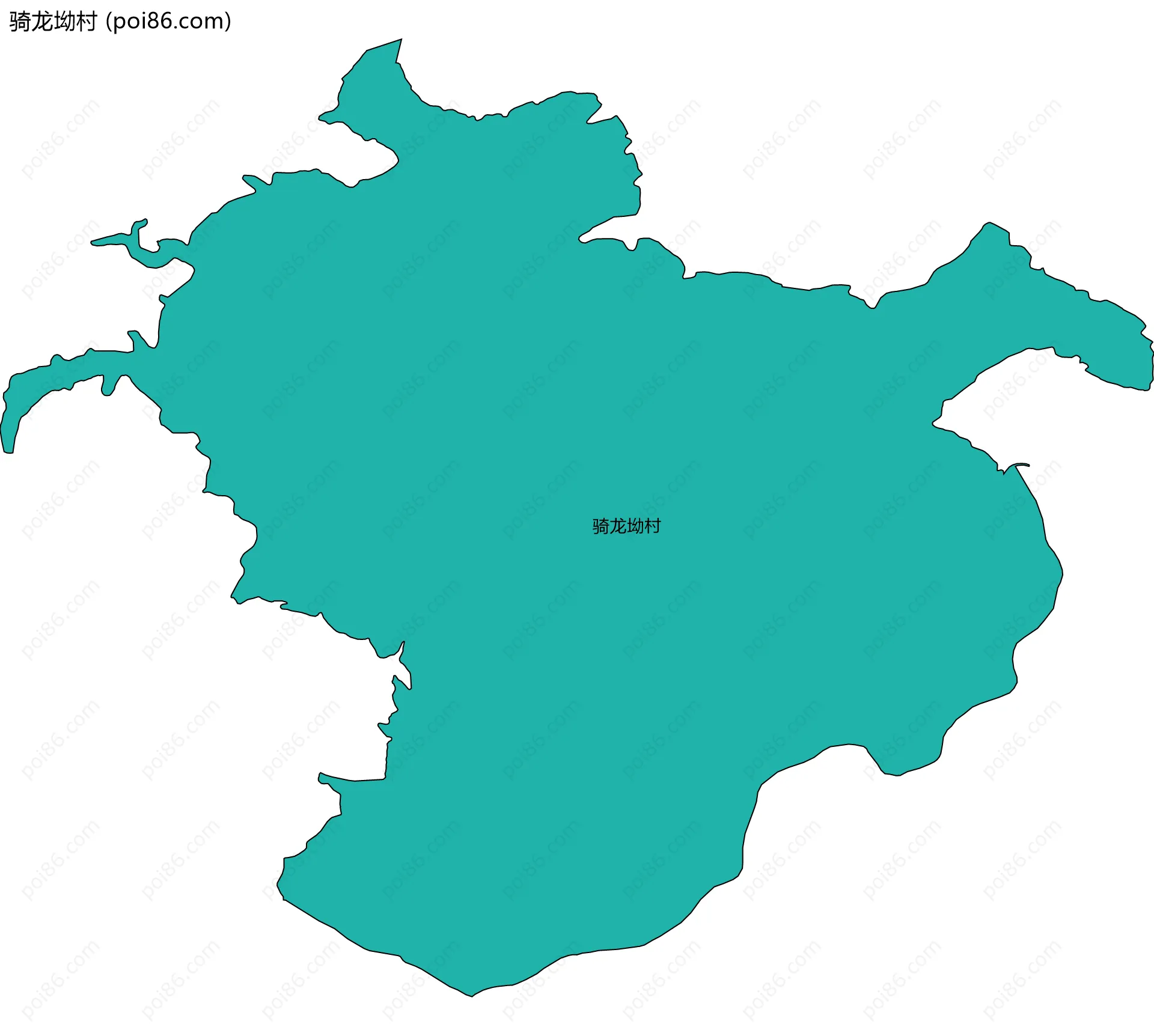 骑龙坳村边界地图