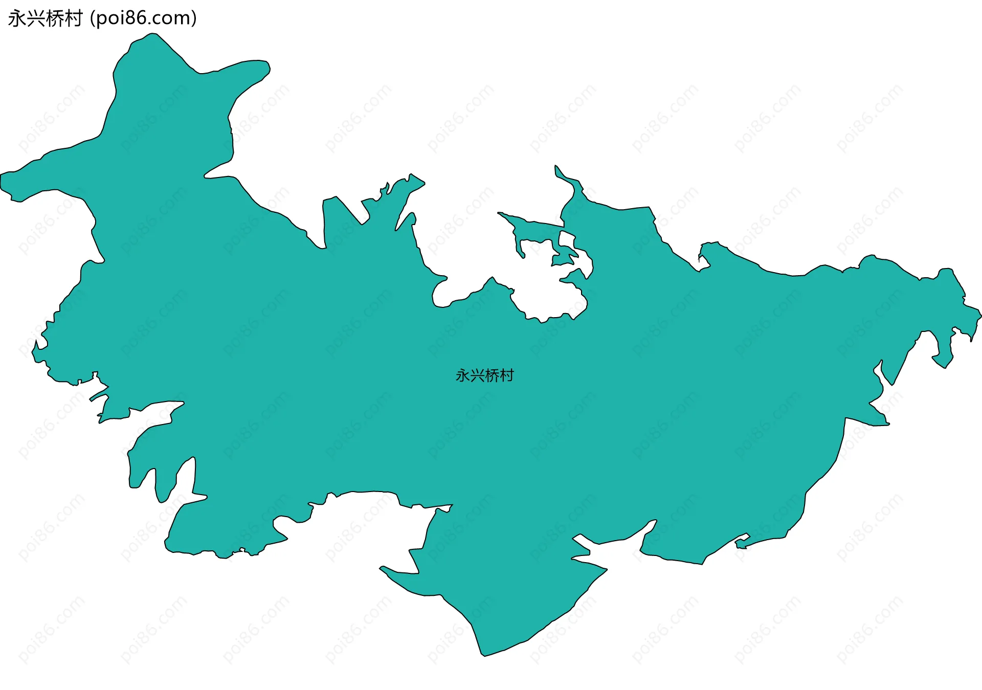 永兴桥村边界地图