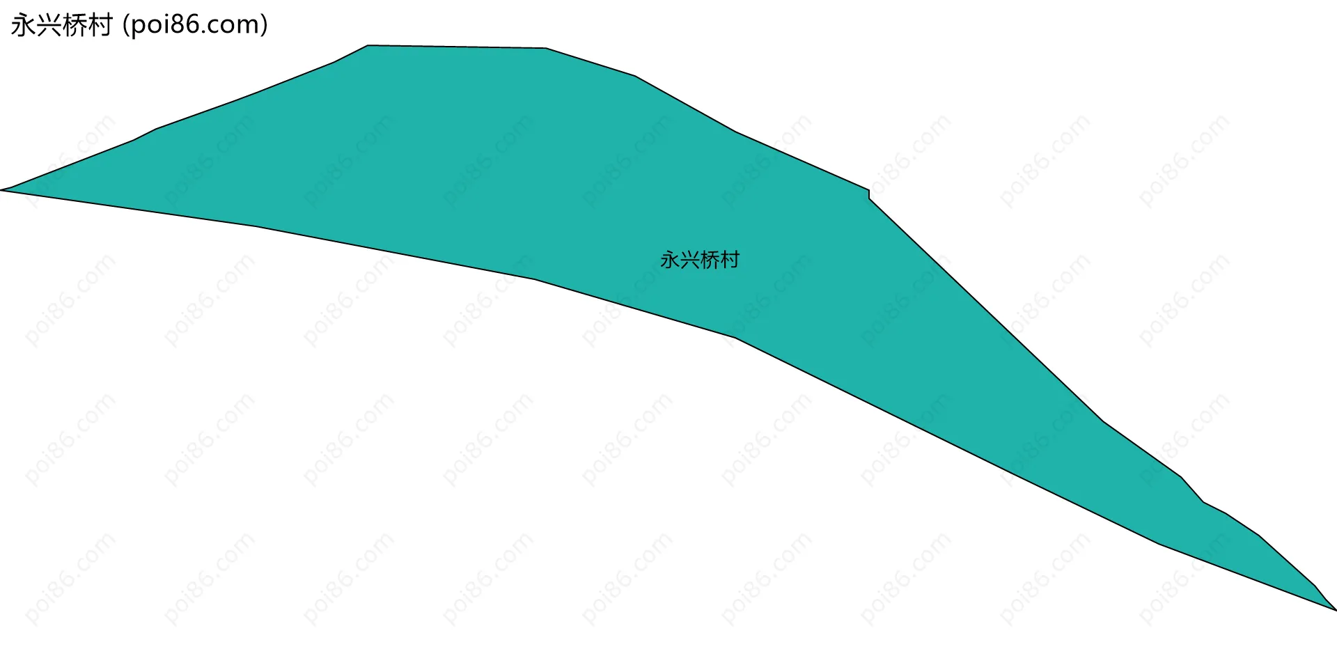 永兴桥村边界地图