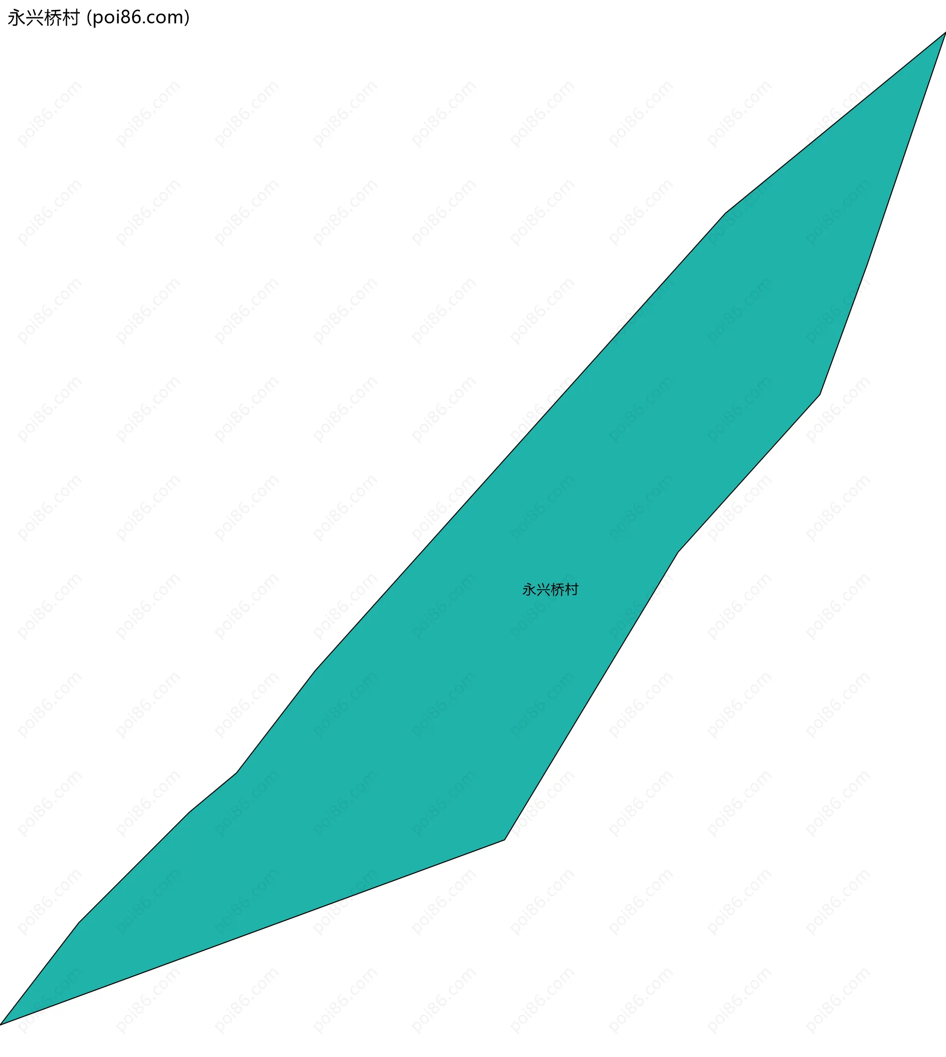 永兴桥村边界地图