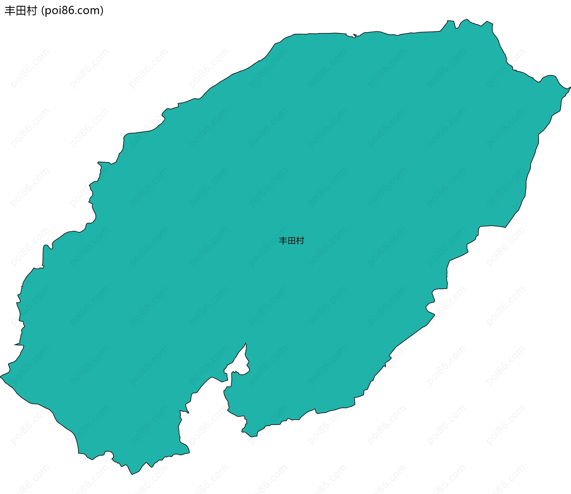 丰田村边界地图