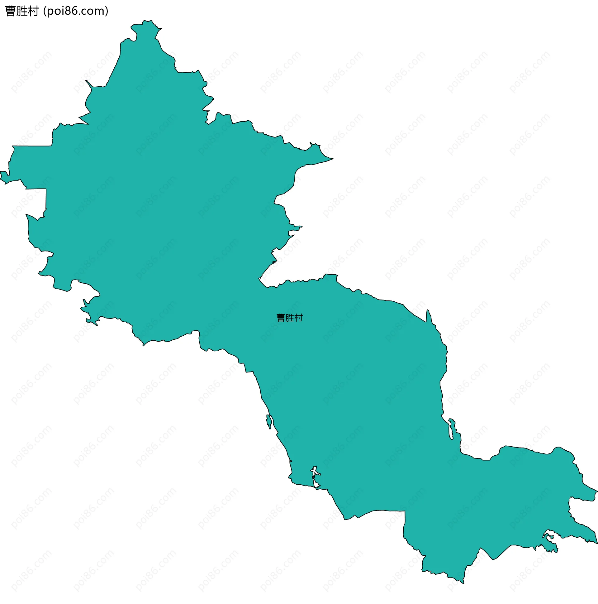 曹胜村边界地图