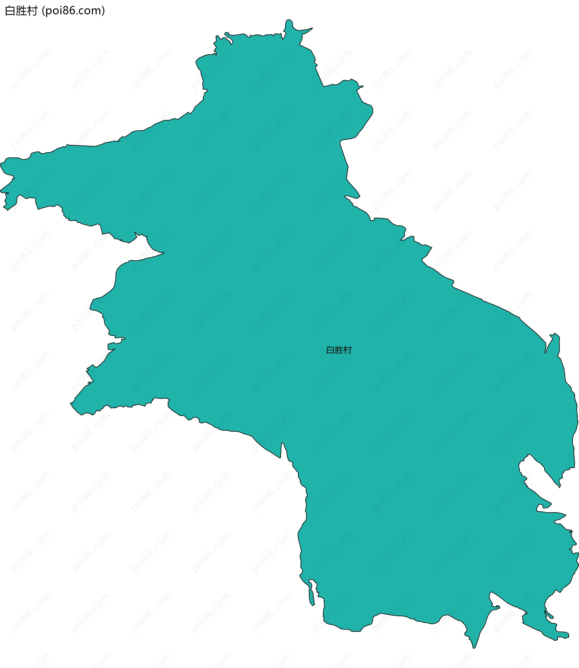 白胜村边界地图