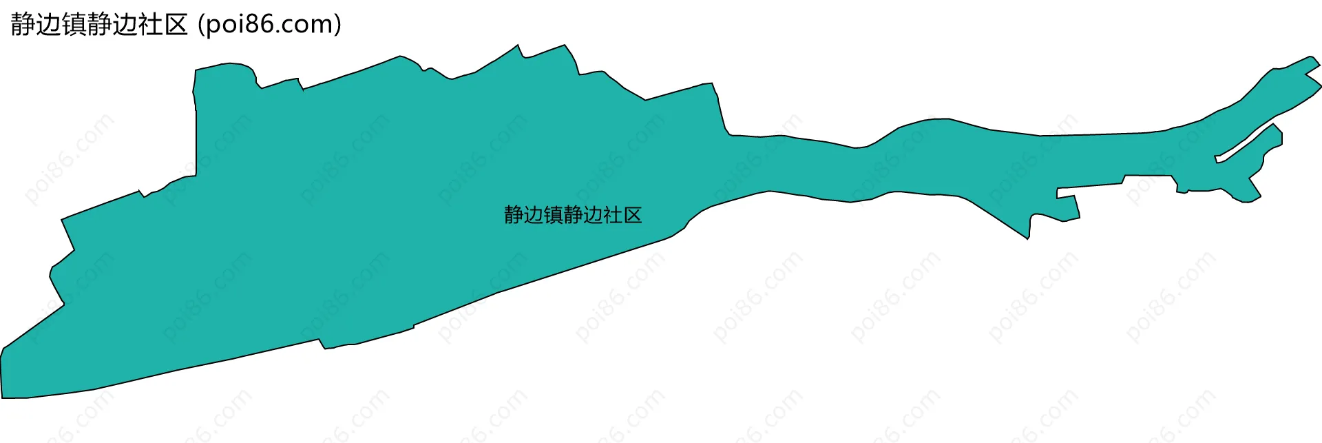 静边镇静边社区边界地图