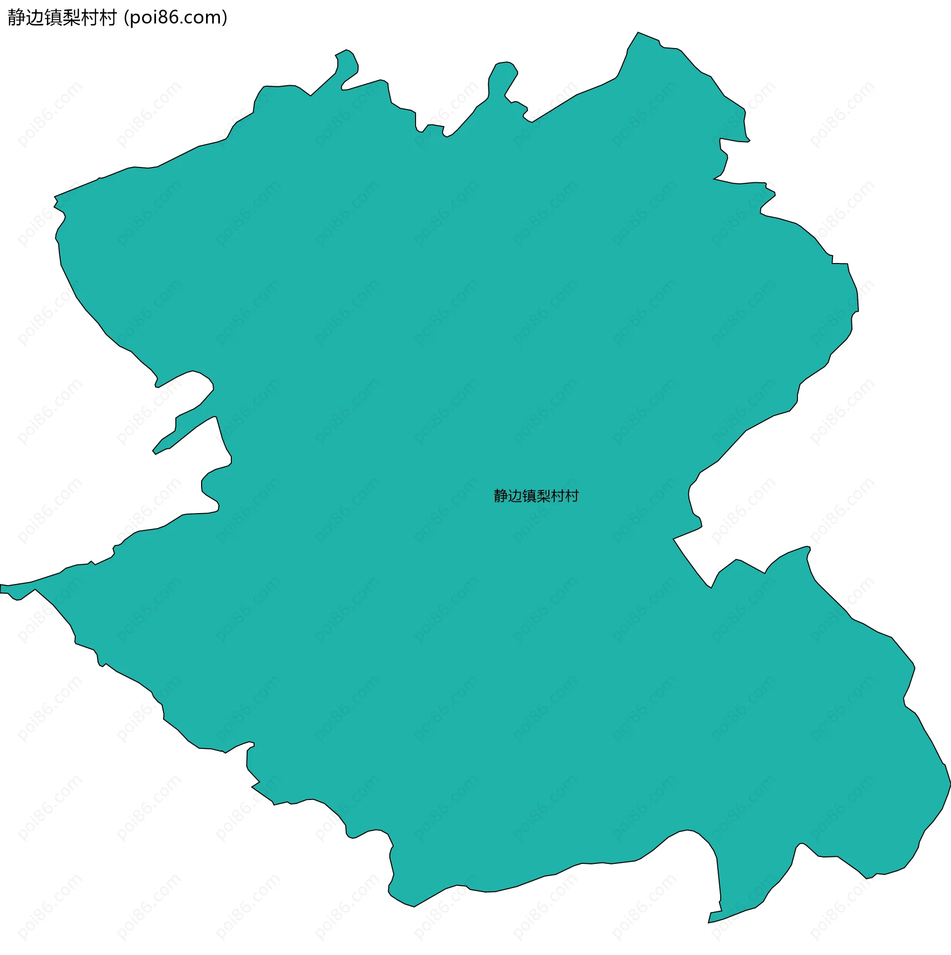 静边镇梨村村边界地图