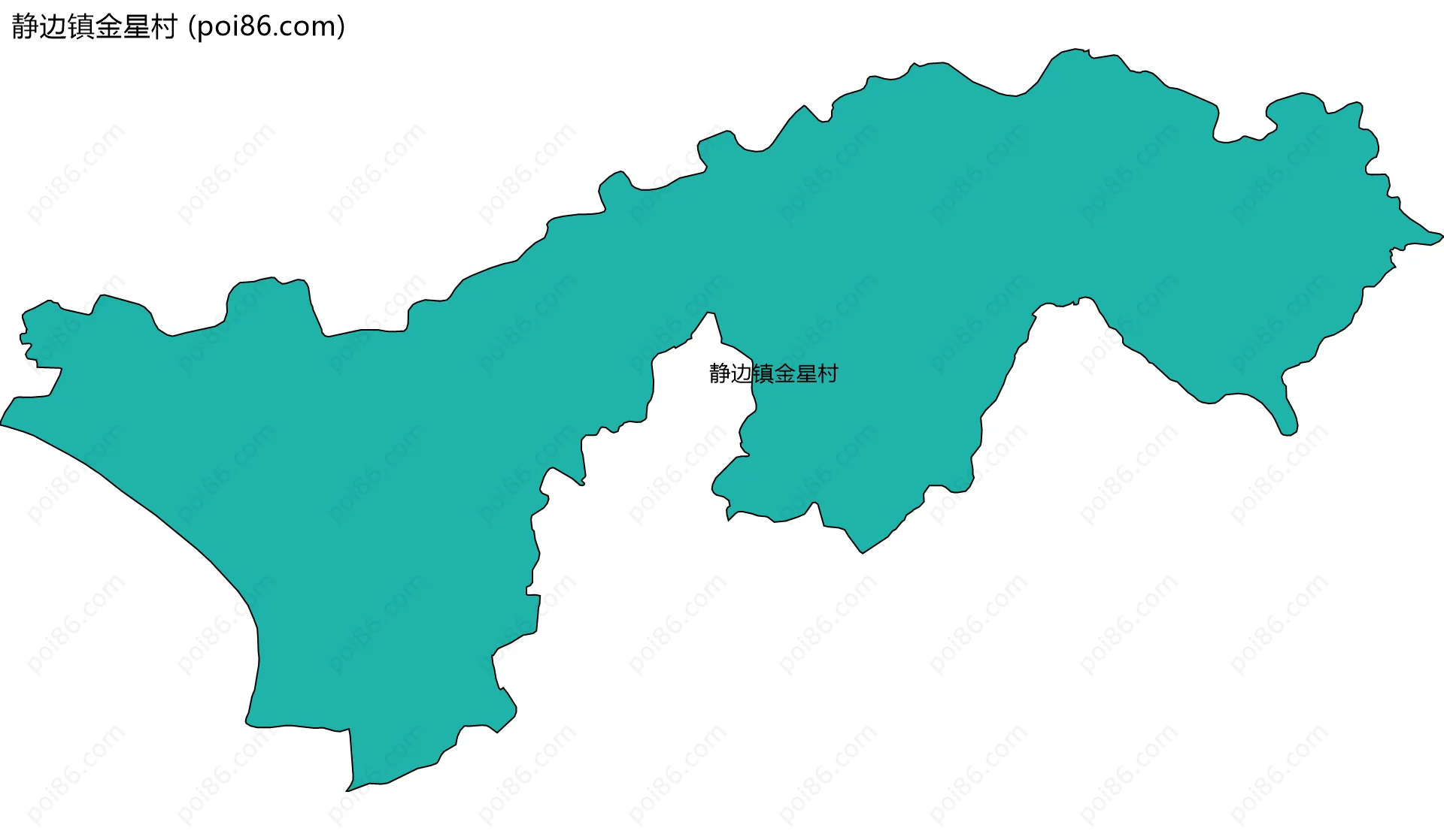 静边镇金星村边界地图