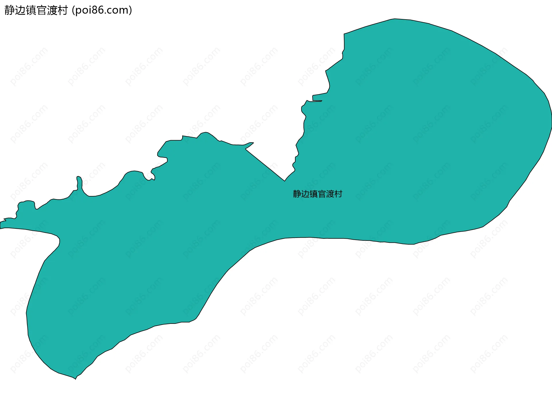 静边镇官渡村边界地图
