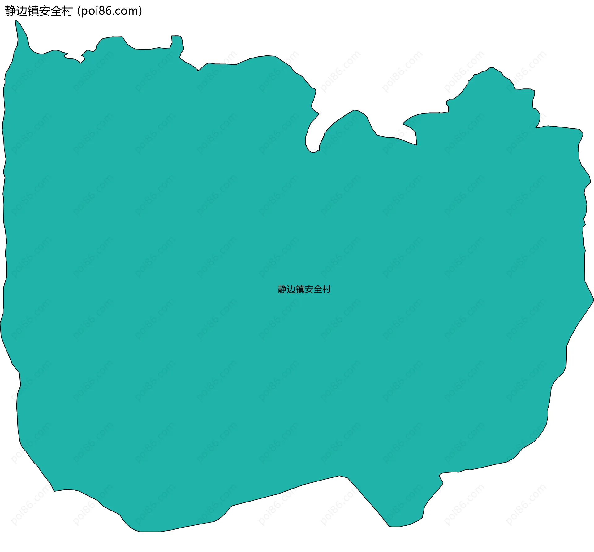 静边镇安全村边界地图