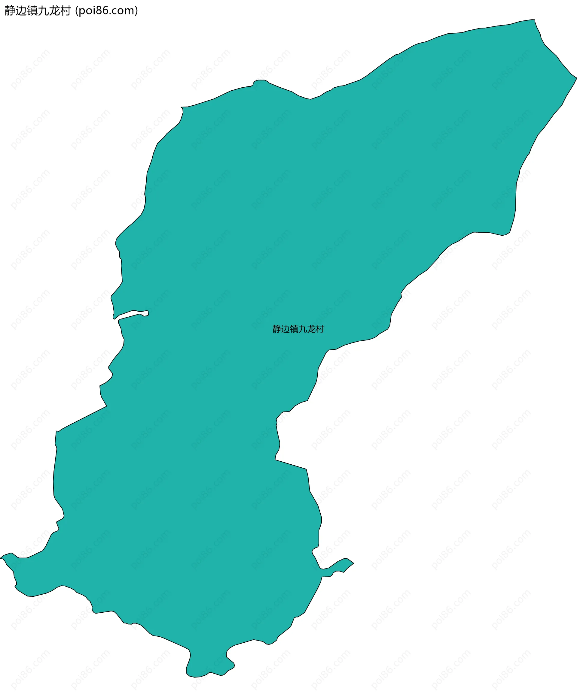 静边镇九龙村边界地图