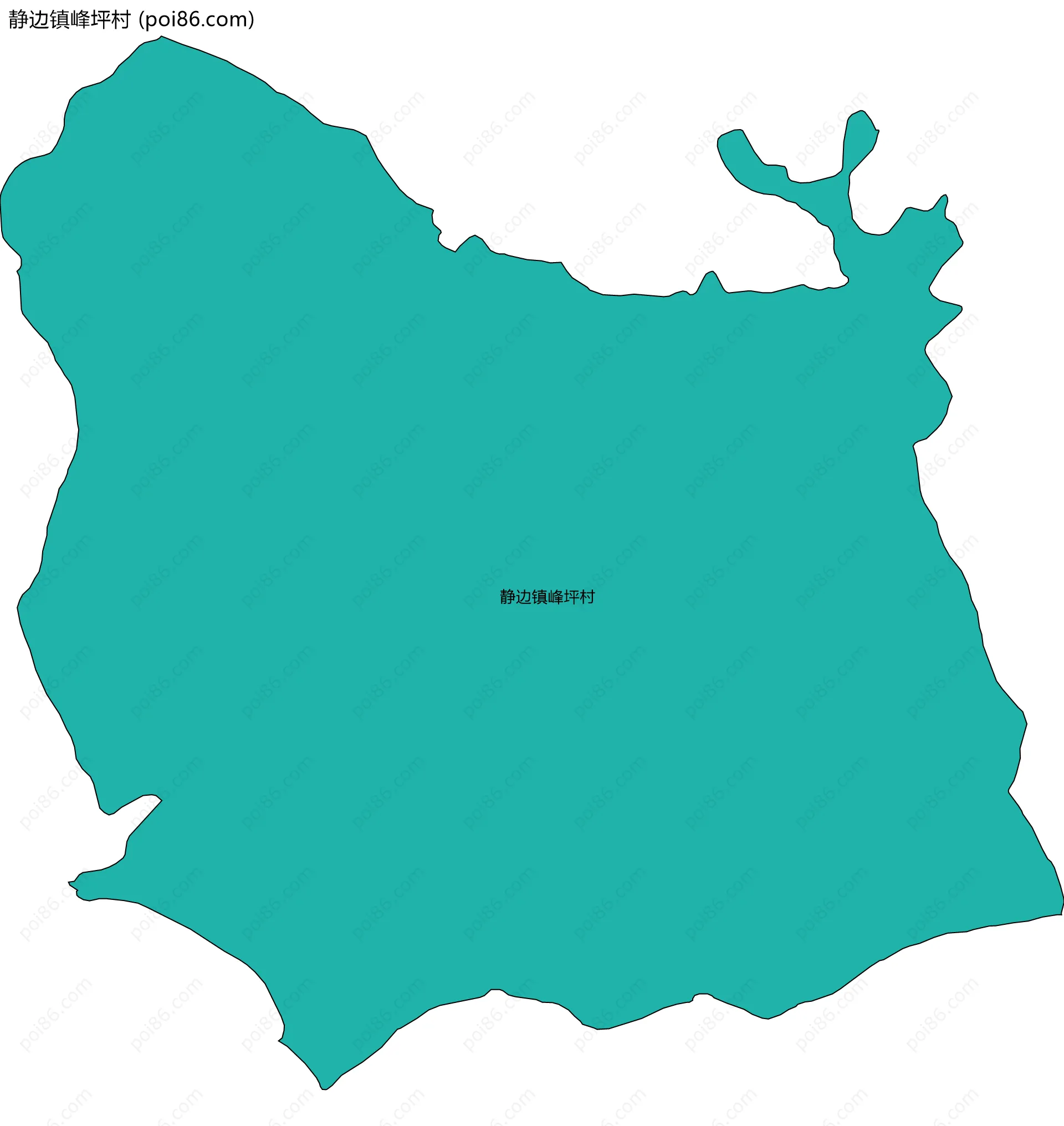 静边镇峰坪村边界地图