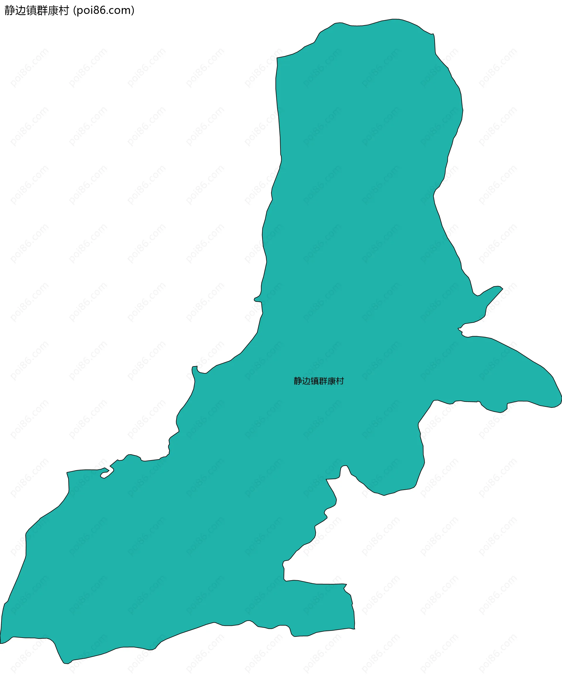 静边镇群康村边界地图