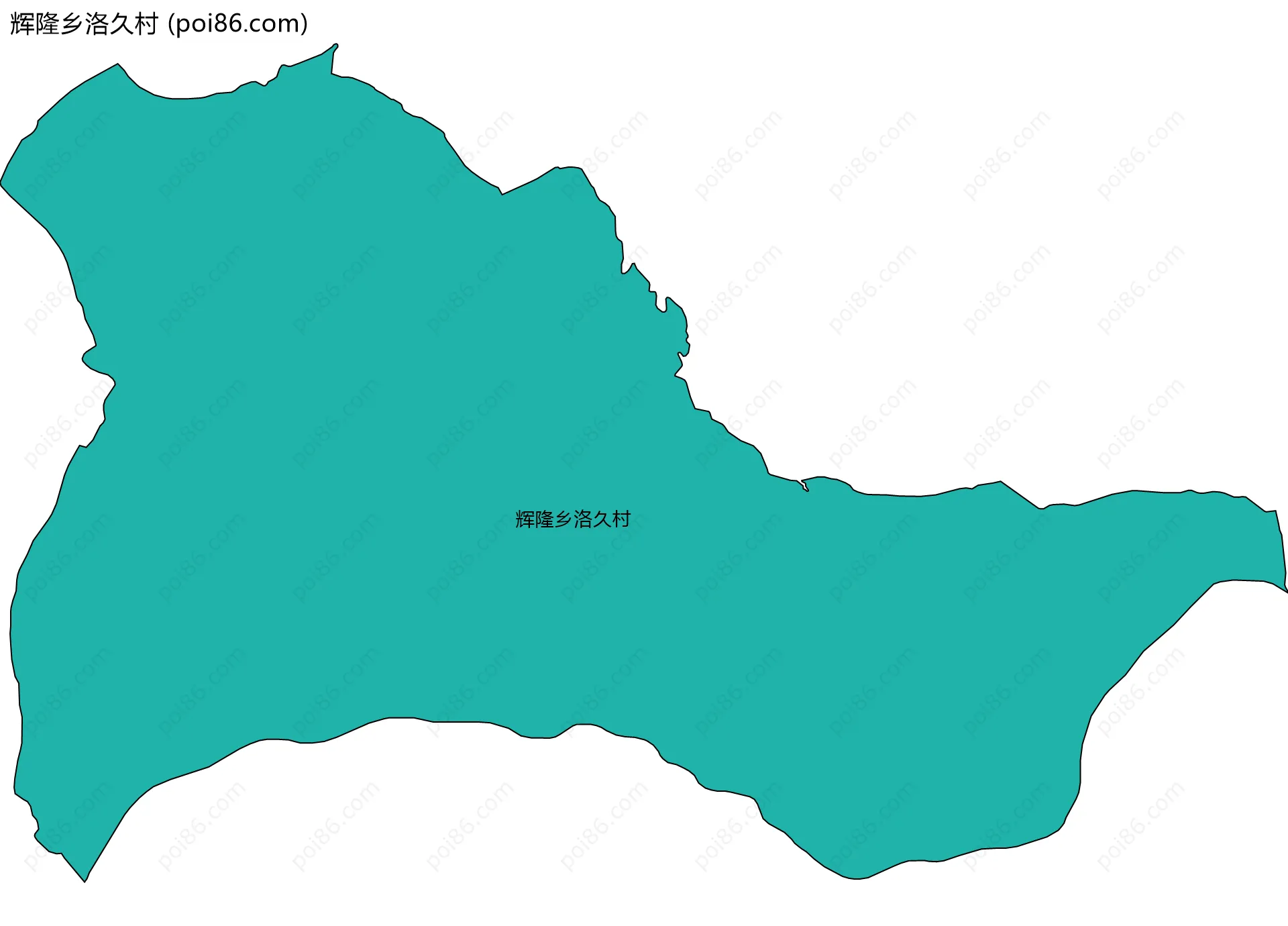 辉隆乡洛久村边界地图