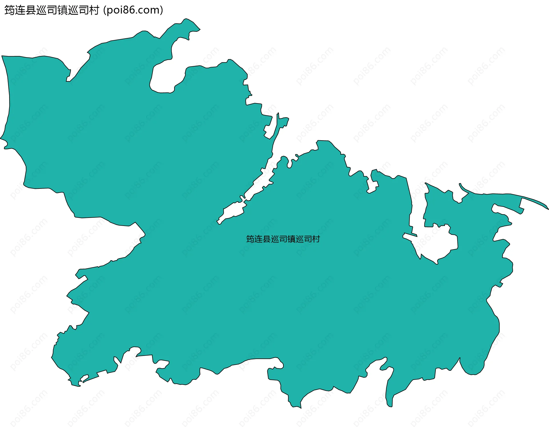 筠连县巡司镇巡司村边界地图