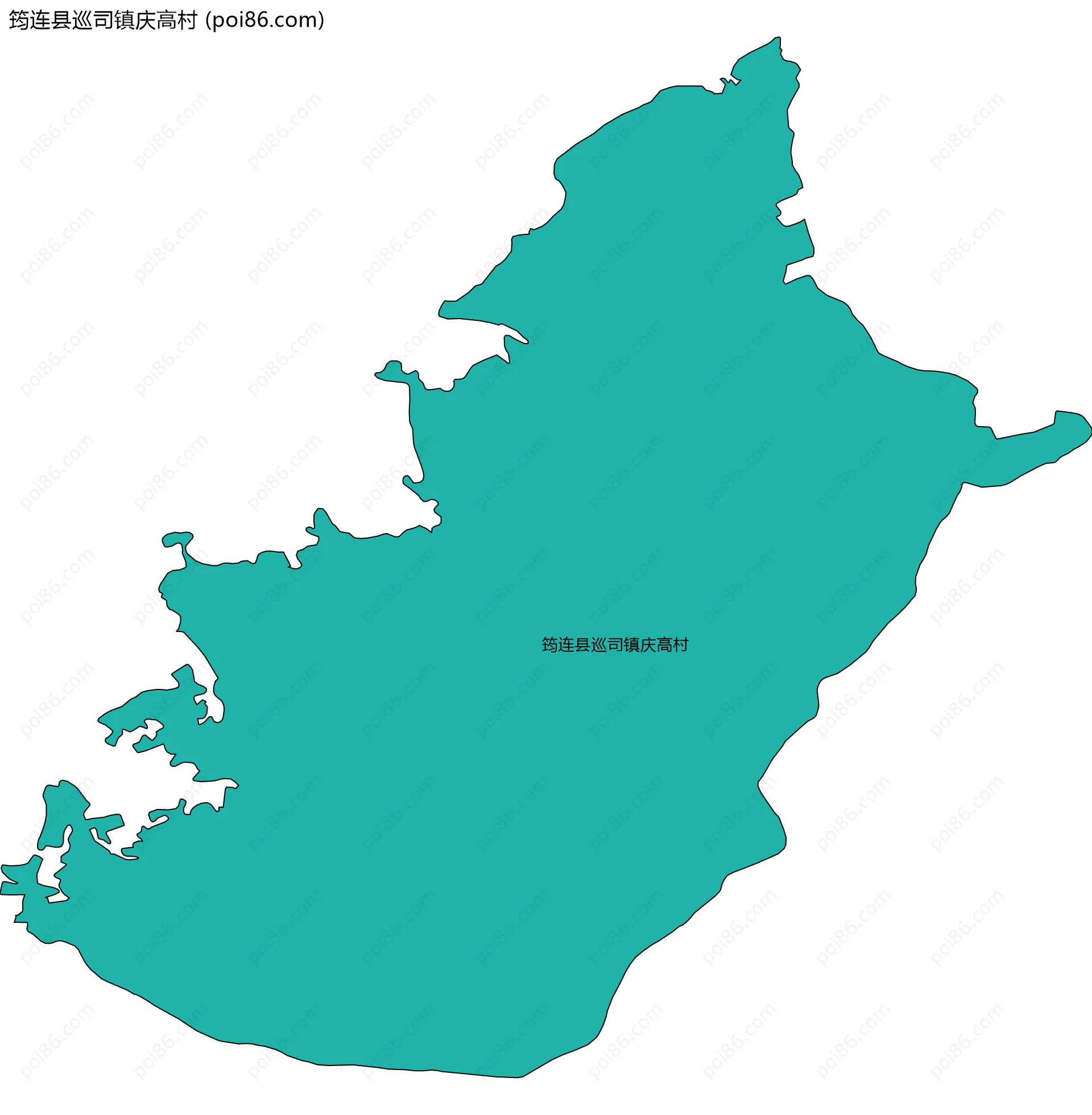 筠连县巡司镇庆高村边界地图