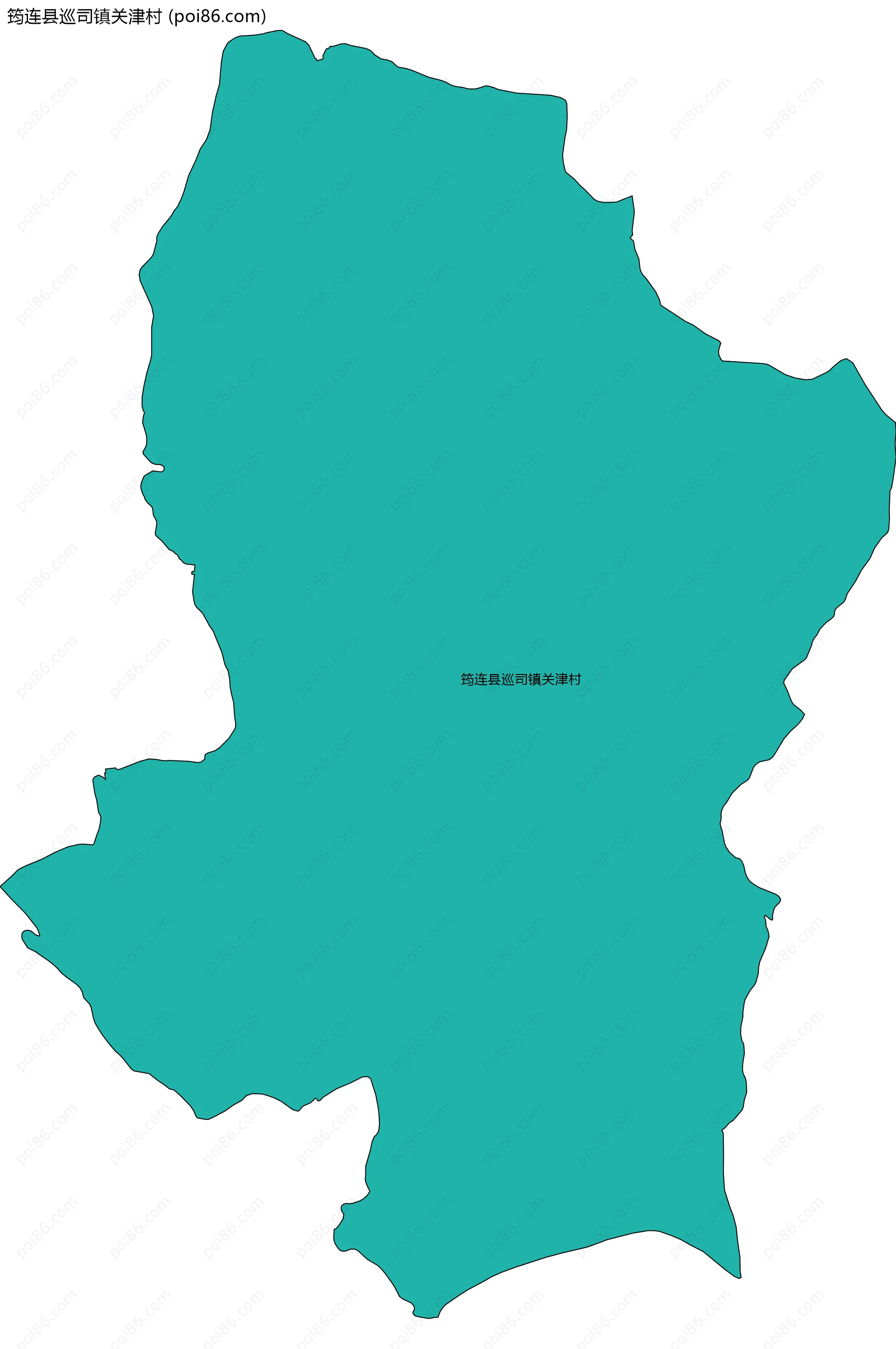筠连县巡司镇关津村边界地图