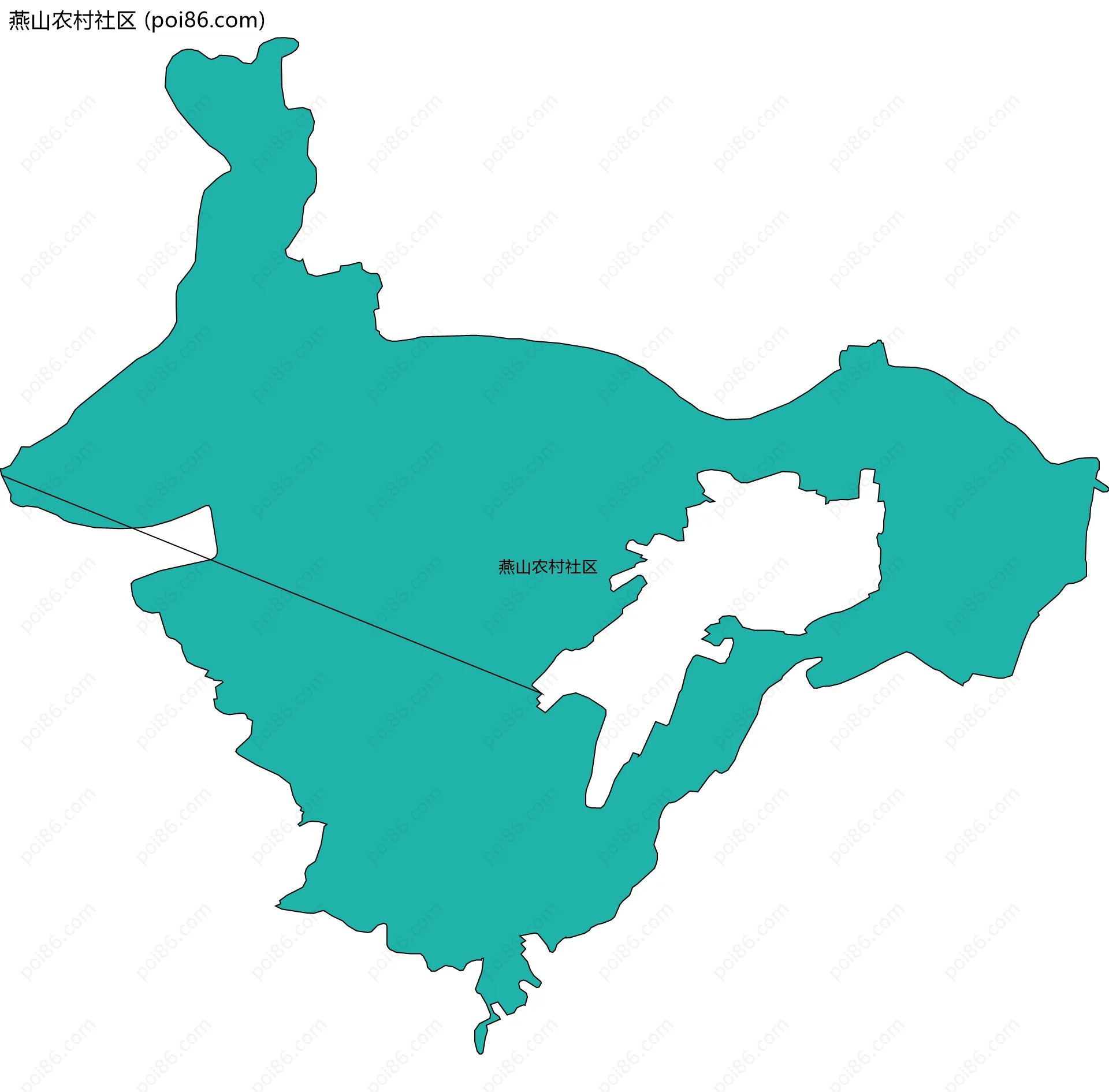 燕山农村社区边界地图