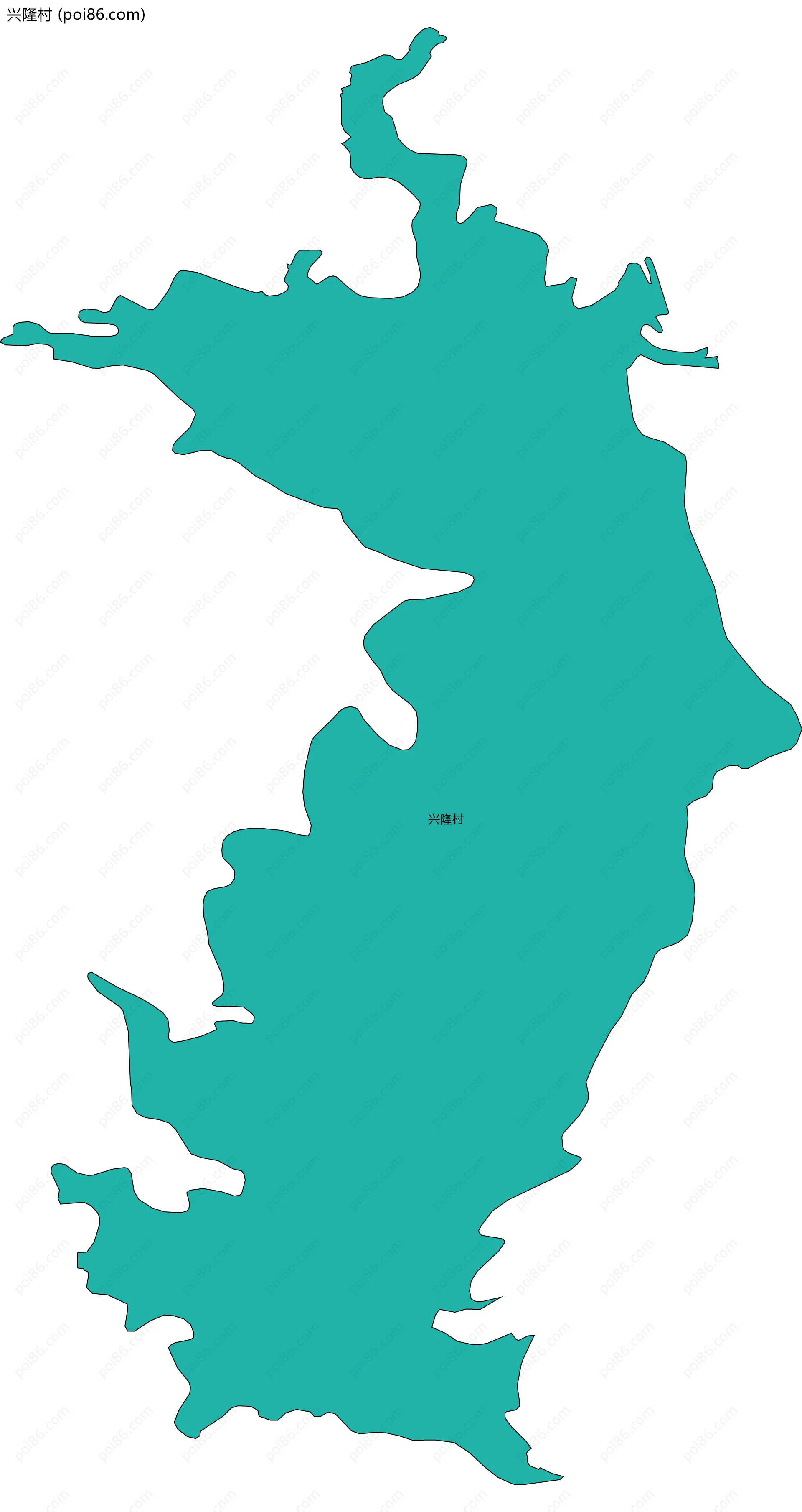 兴隆村边界地图