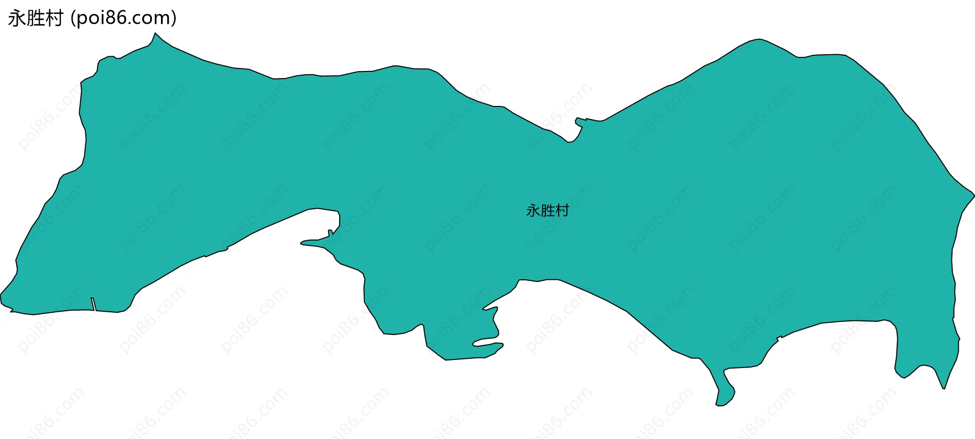 永胜村边界地图