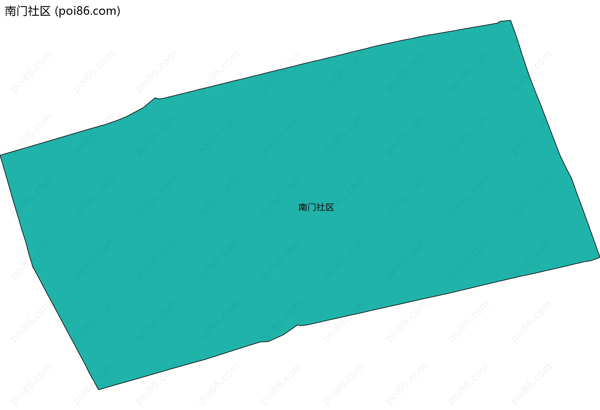 南门社区边界地图