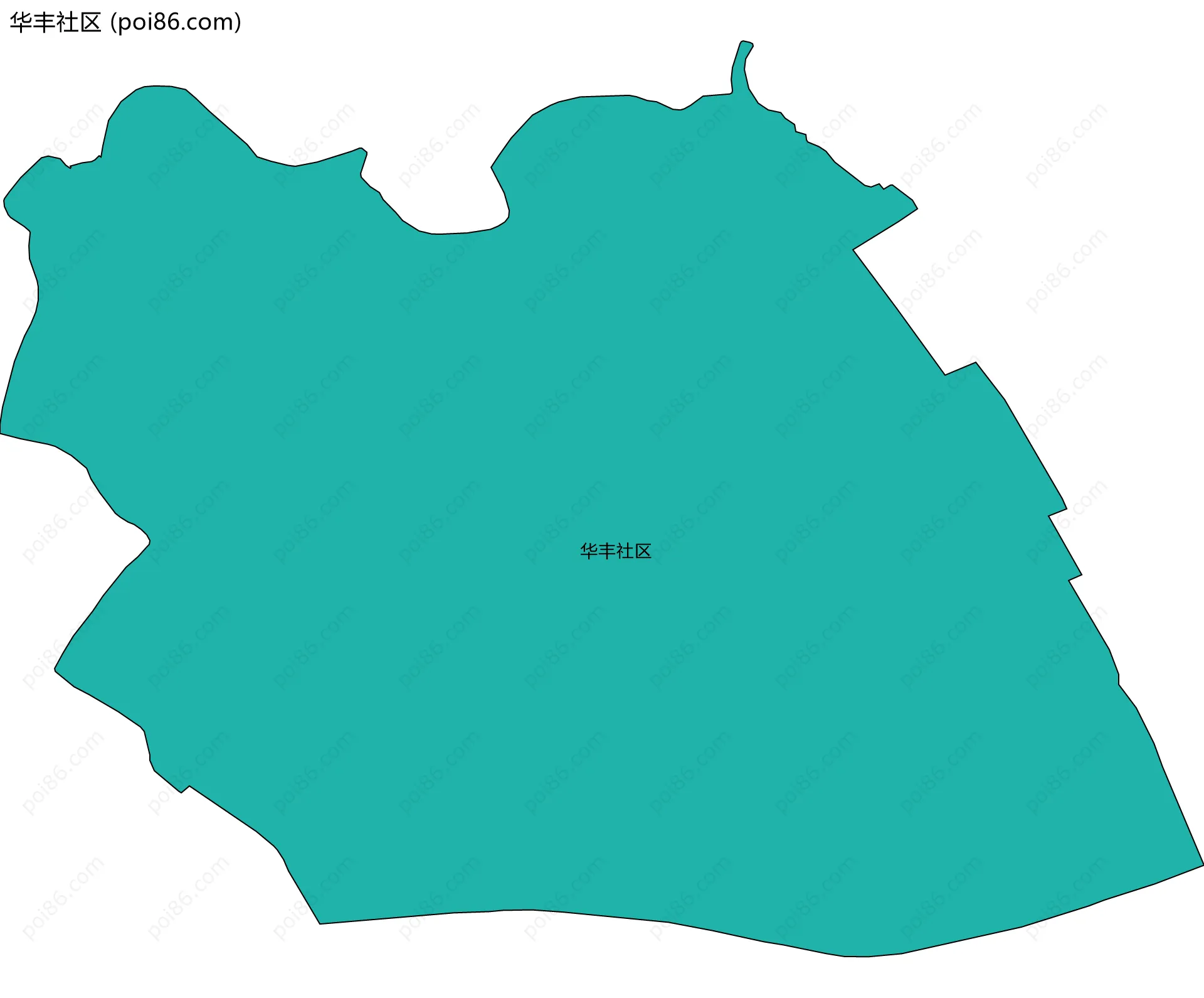 华丰社区边界地图