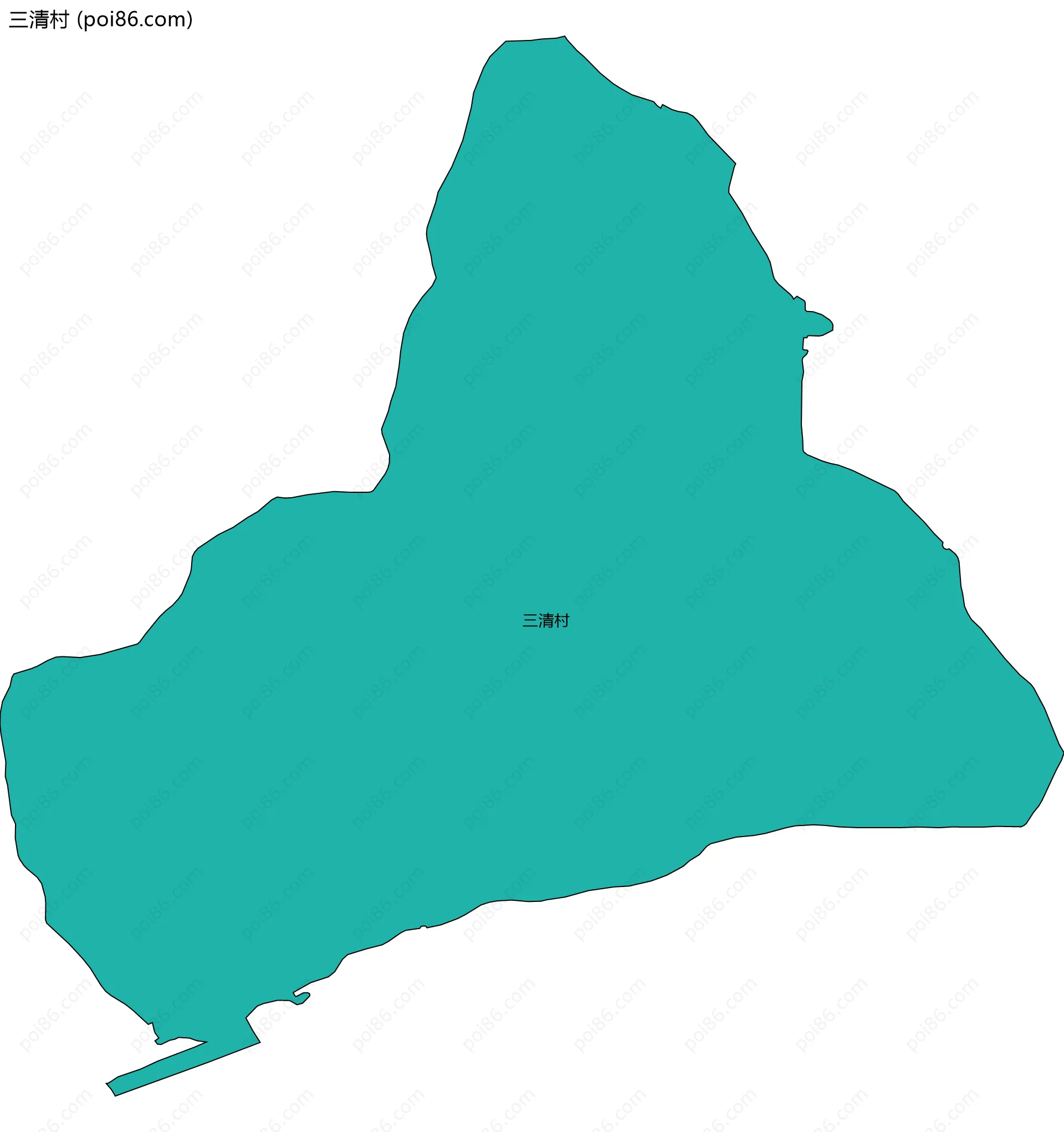 三清村边界地图