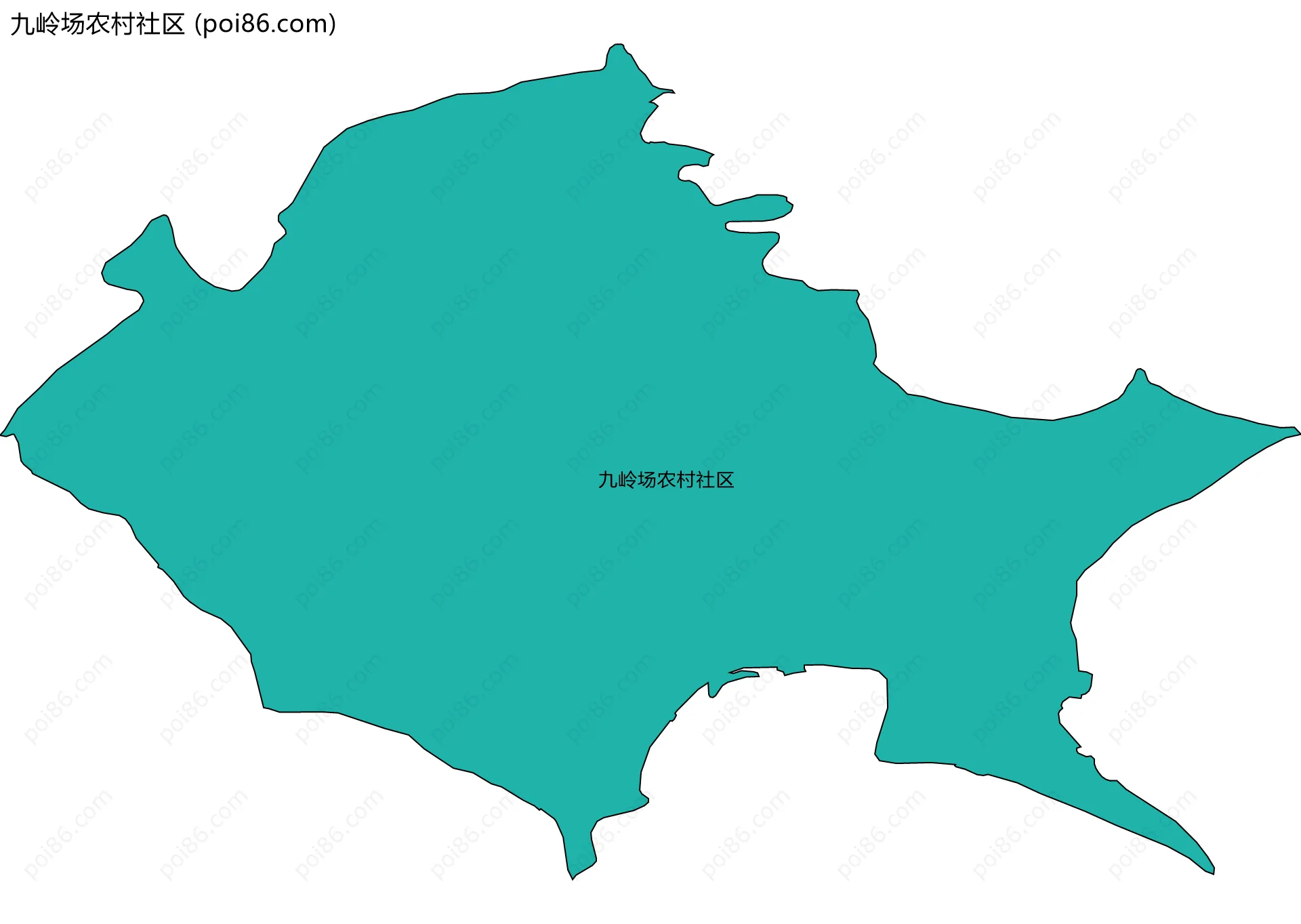 九岭场农村社区边界地图