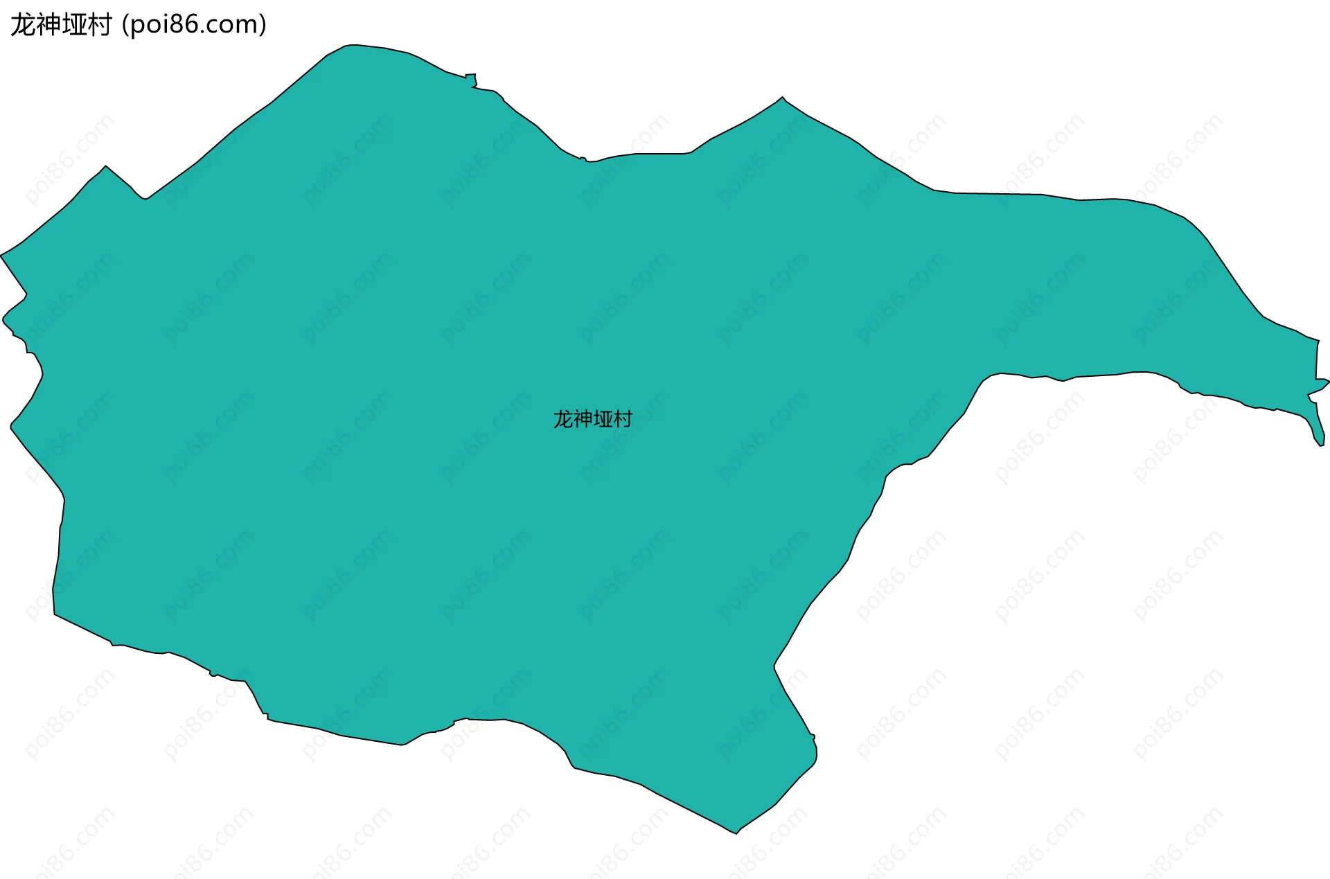 龙神垭村边界地图