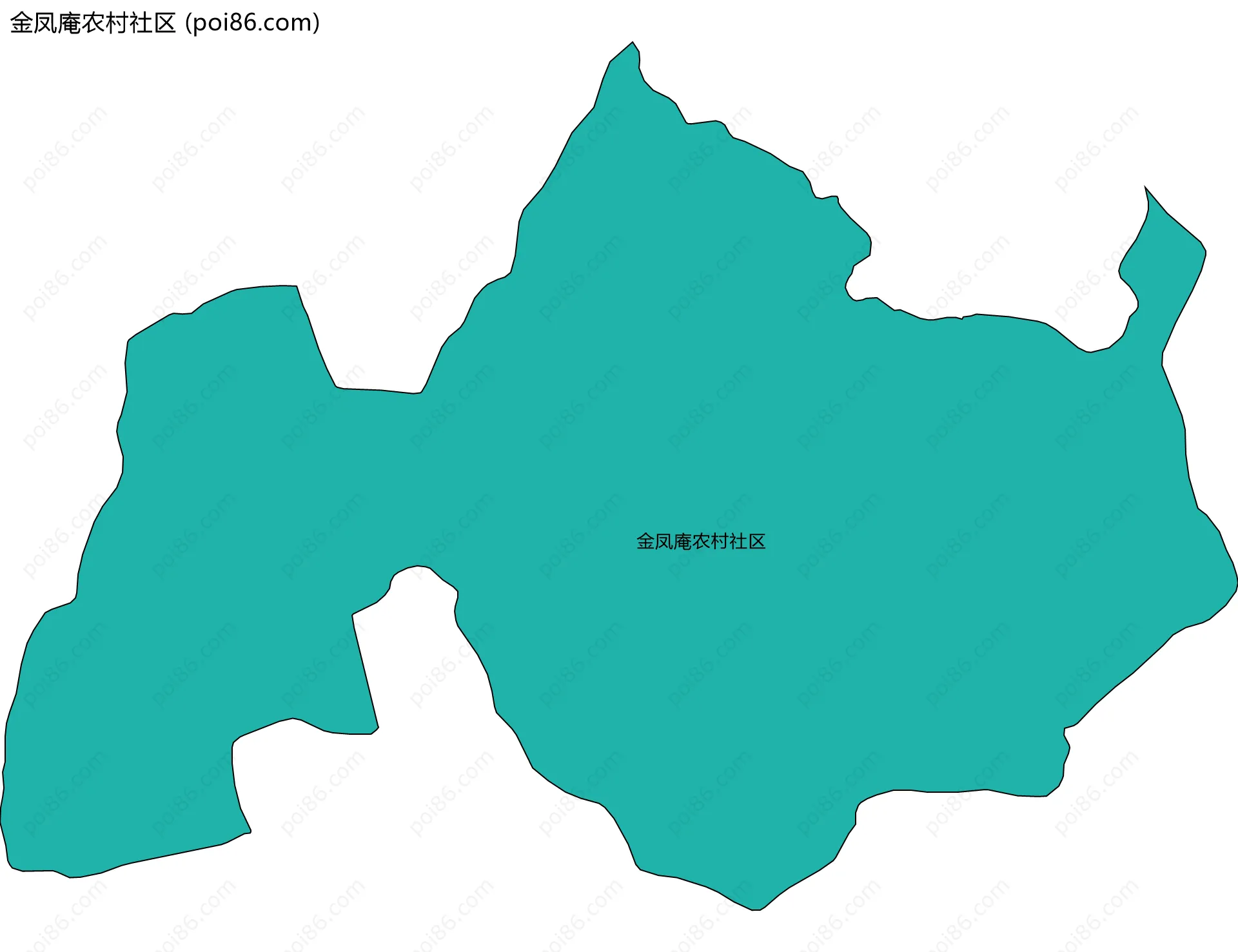 金凤庵农村社区边界地图