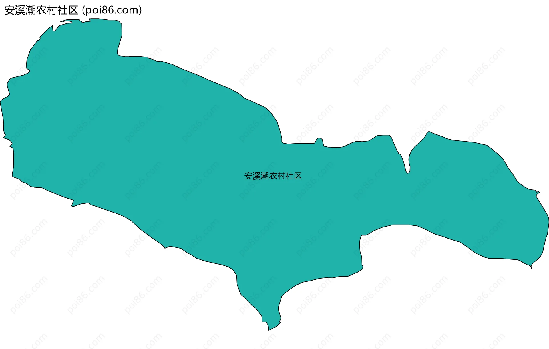 安溪潮农村社区边界地图