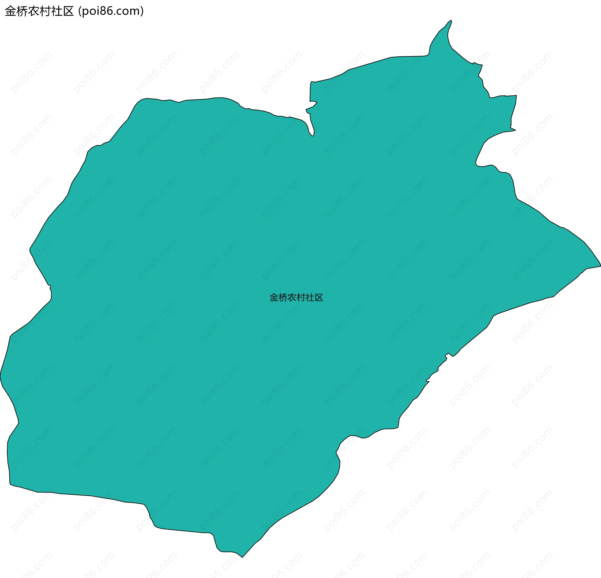 金桥农村社区边界地图