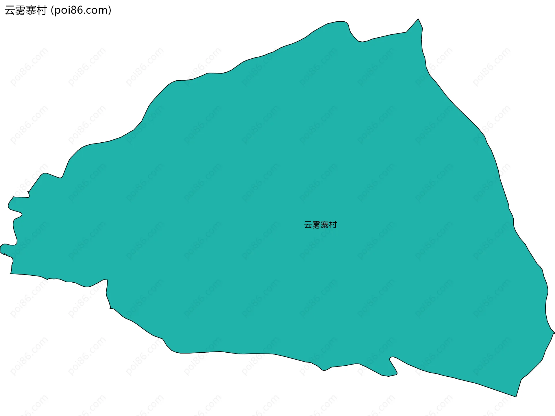 云雾寨村边界地图