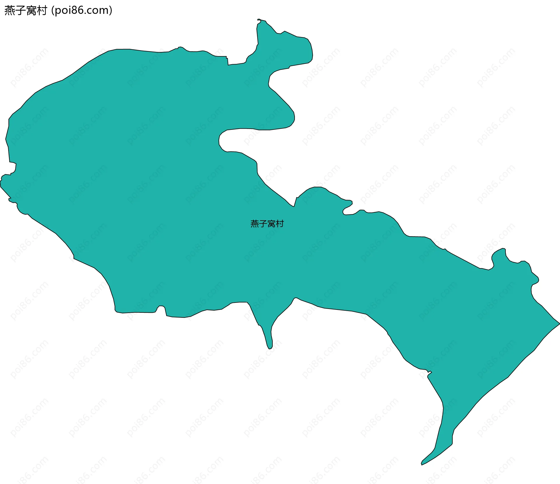 燕子窝村边界地图