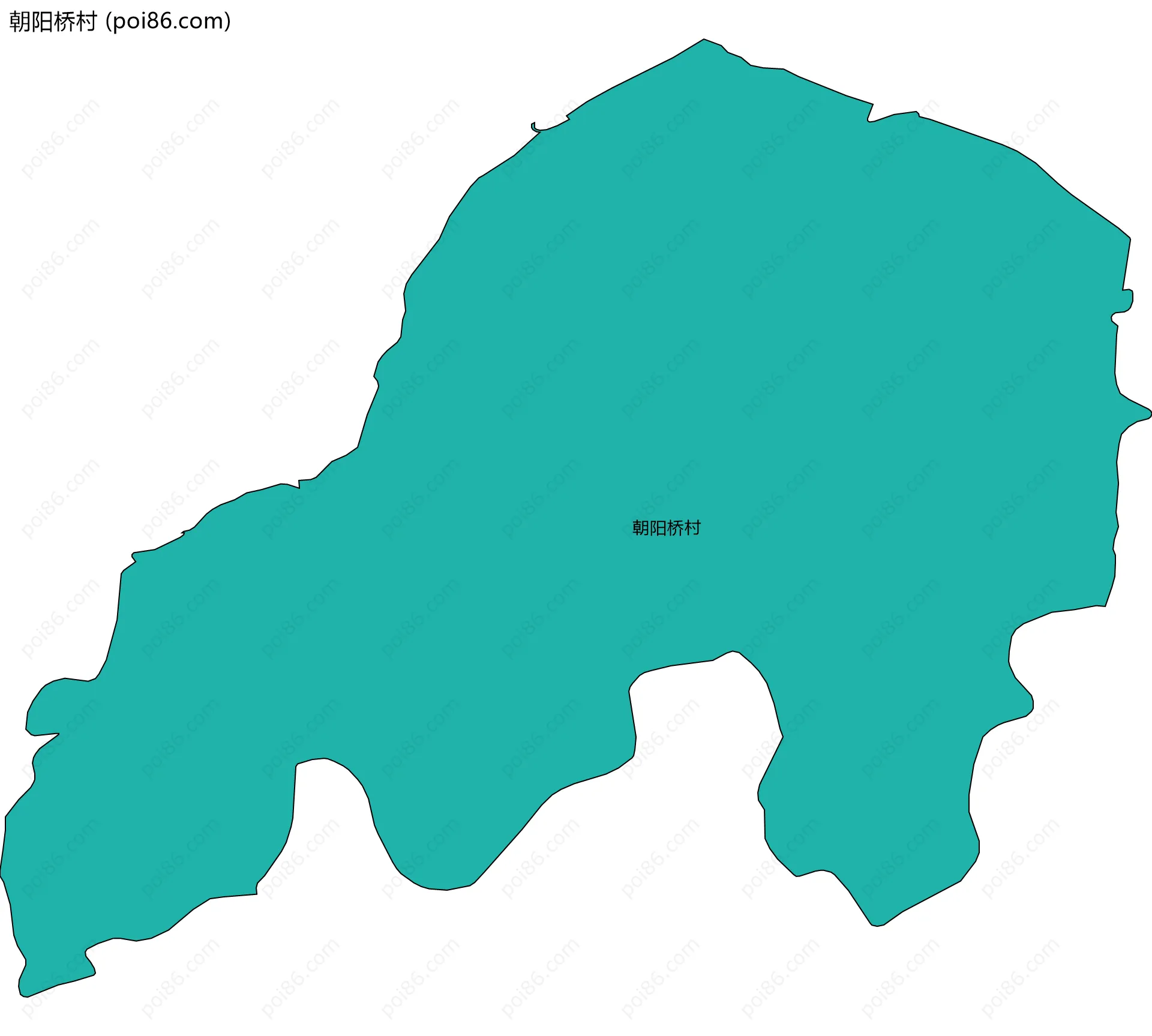 朝阳桥村边界地图