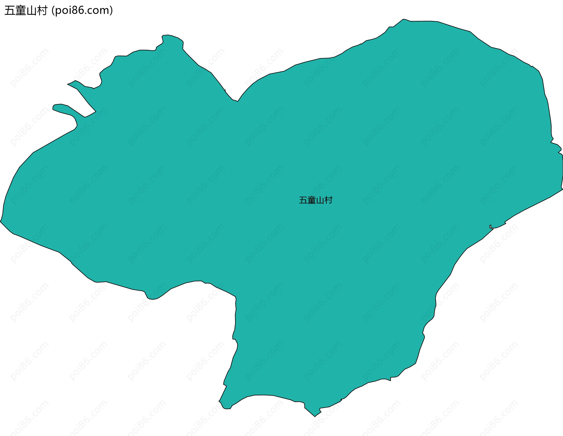 五童山村边界地图
