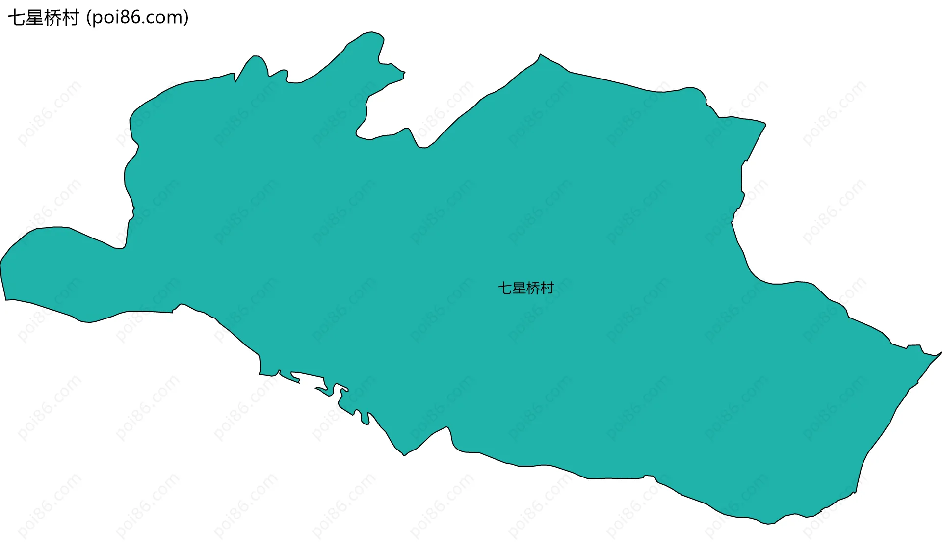 七星桥村边界地图