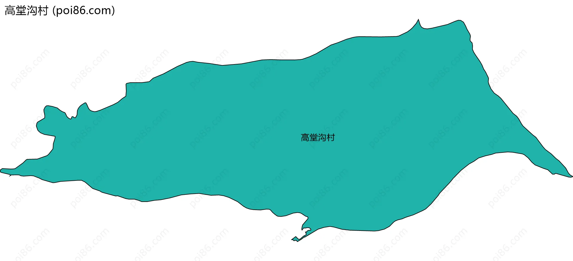 高堂沟村边界地图