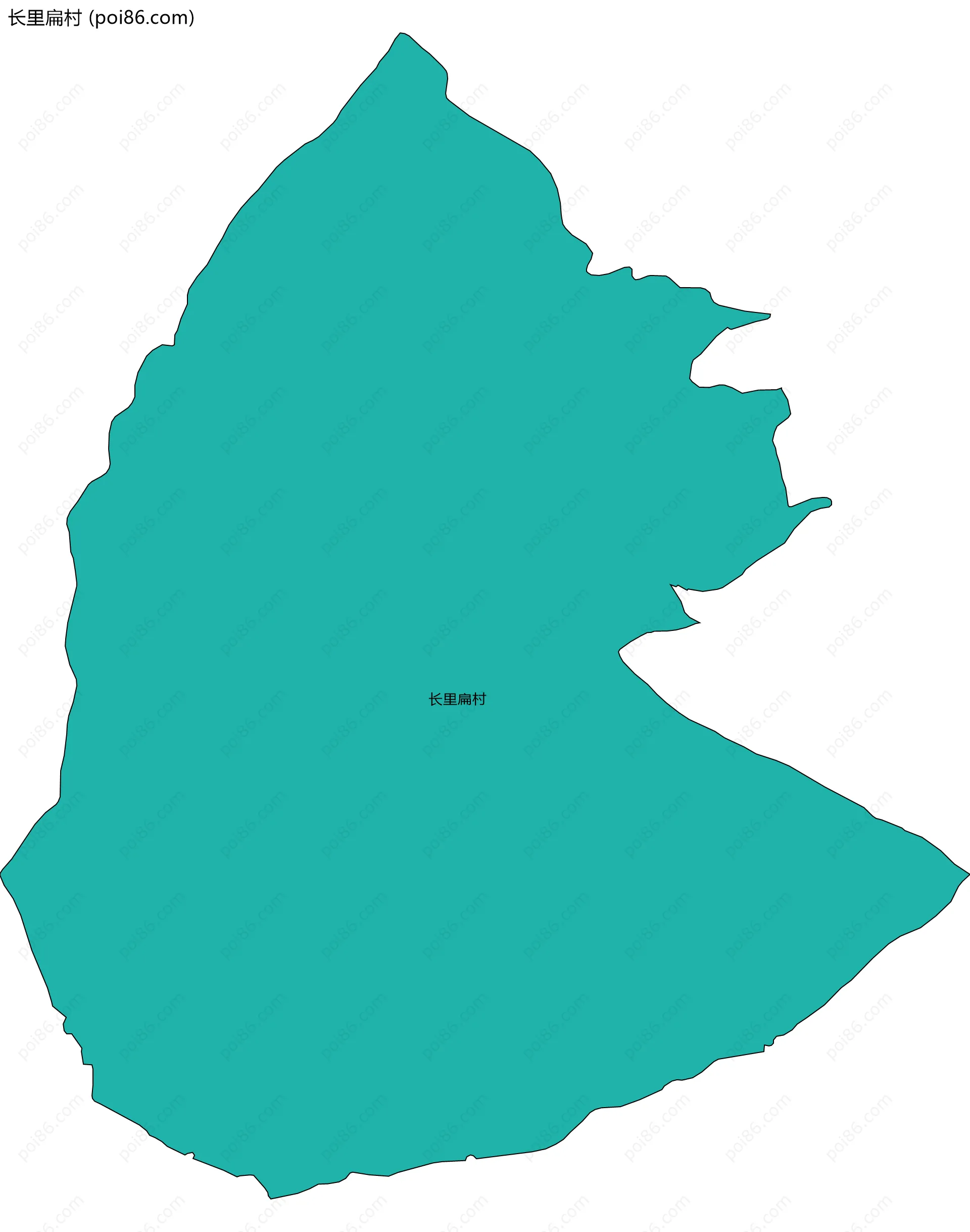 长里扁村边界地图