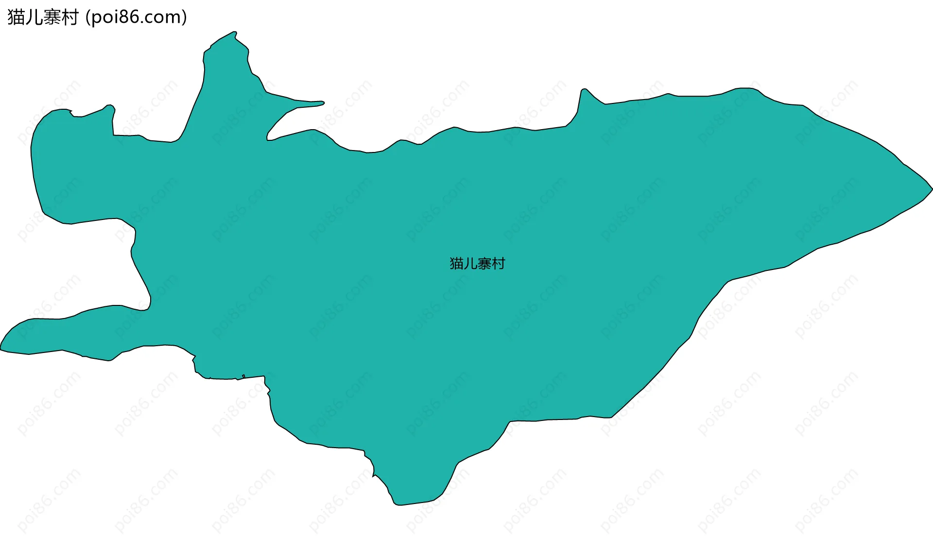 猫儿寨村边界地图