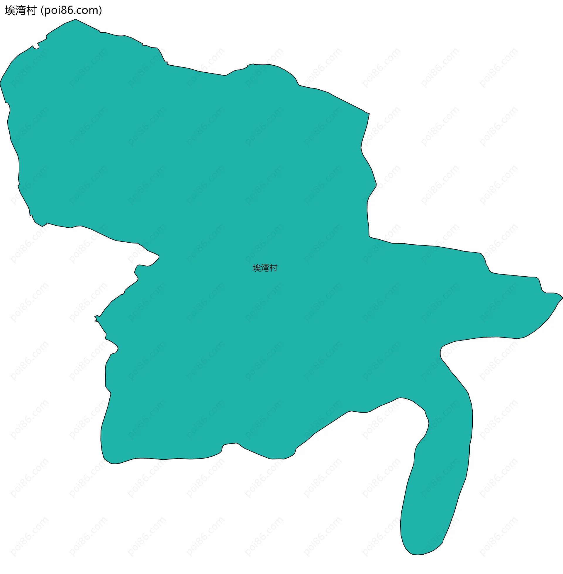 埃湾村边界地图