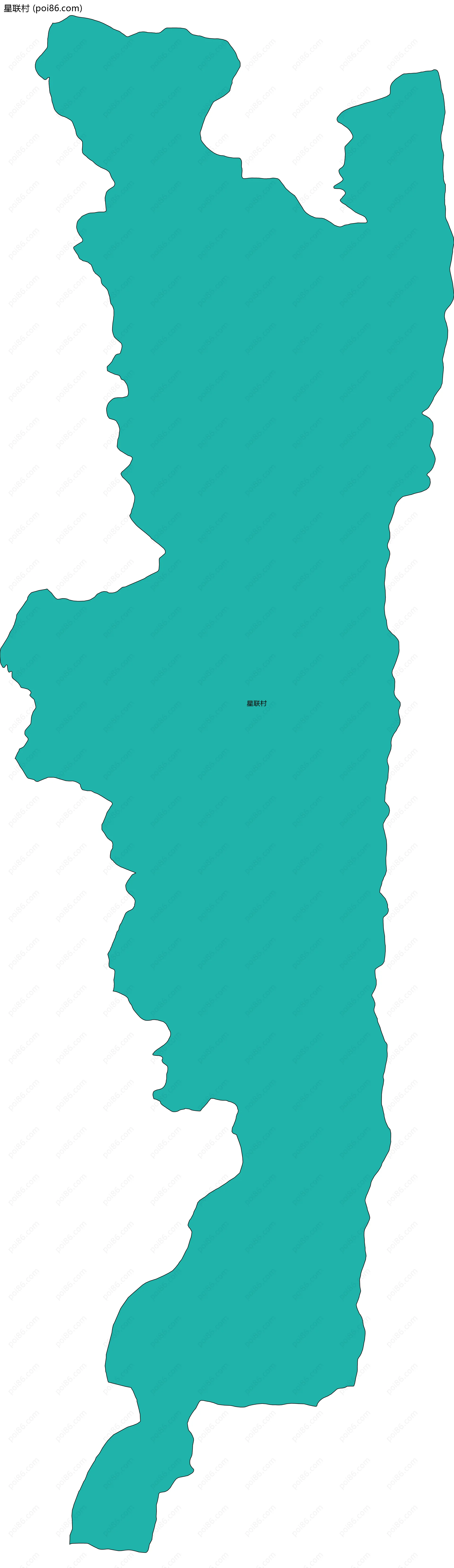 星联村边界地图