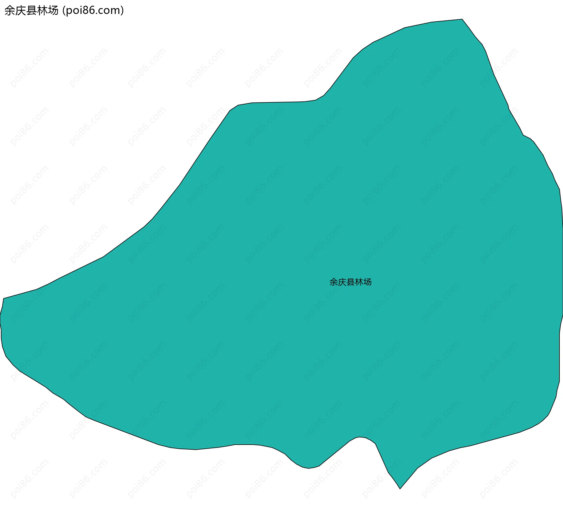 余庆县林场边界地图
