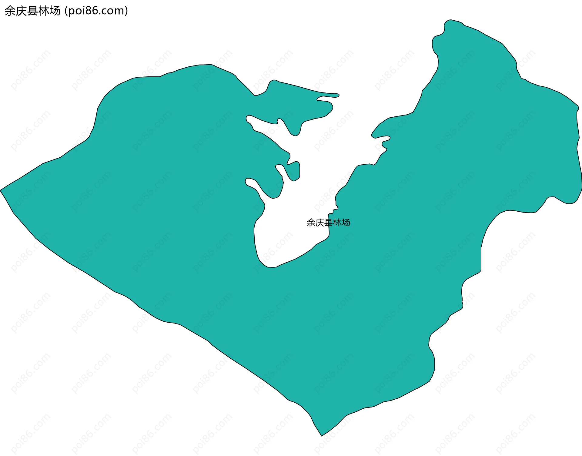 余庆县林场边界地图