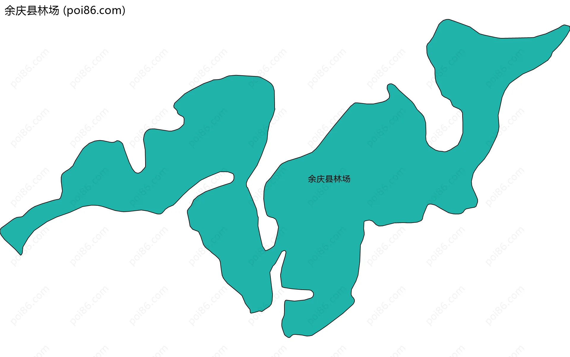 余庆县林场边界地图