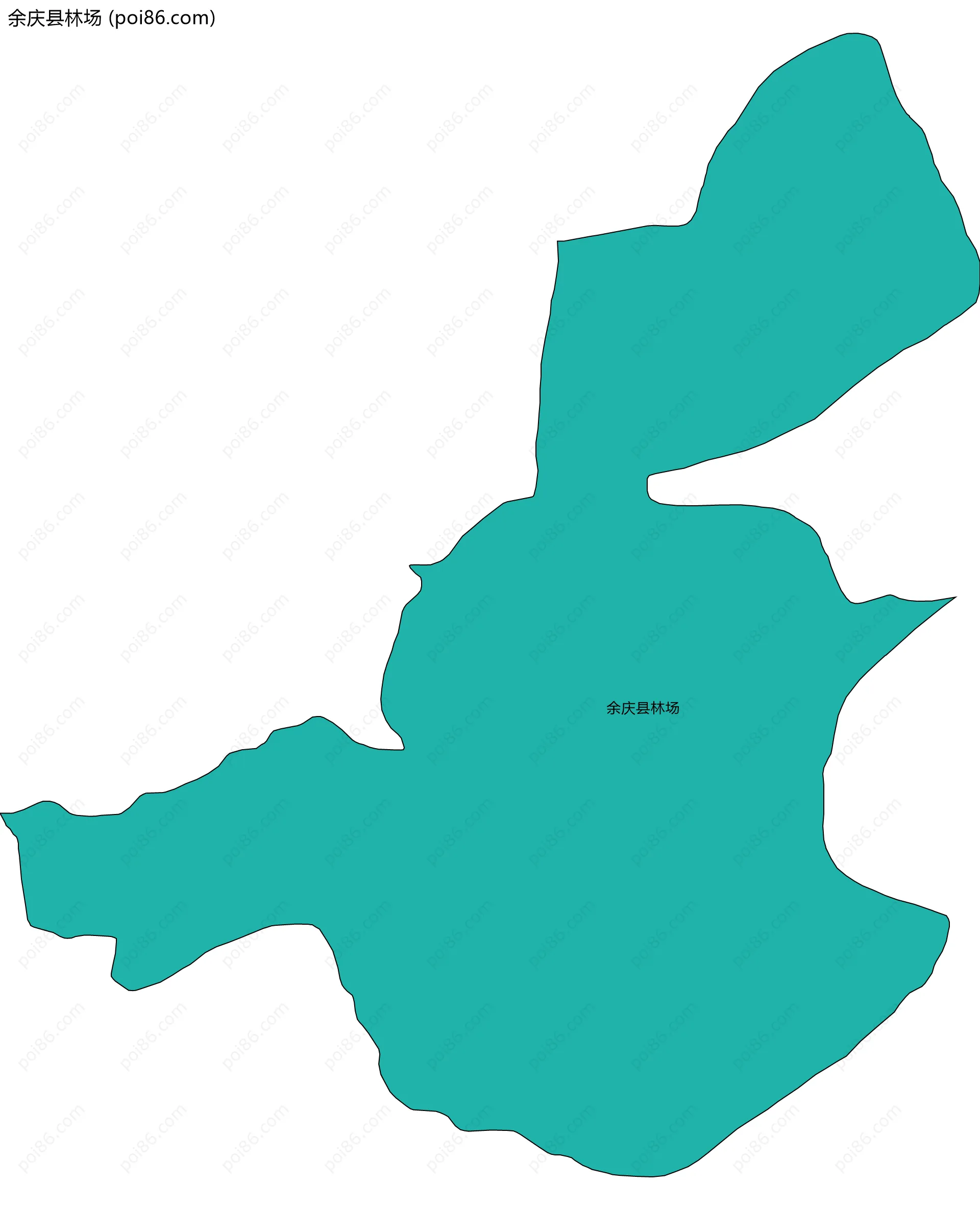 余庆县林场边界地图